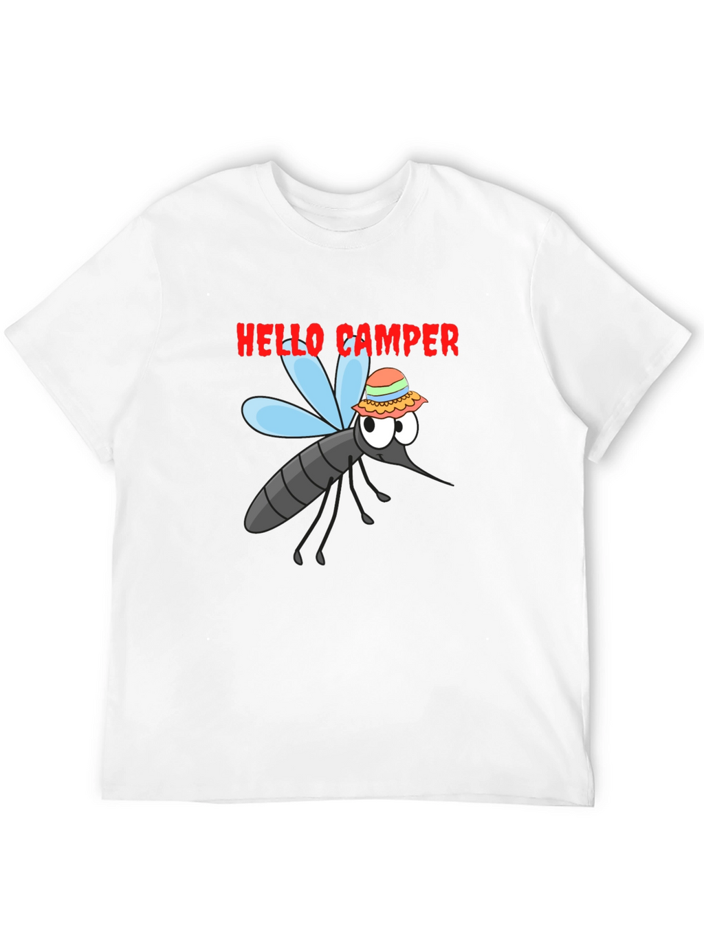 Hello Camper Mosquito Graphic Tee - Black