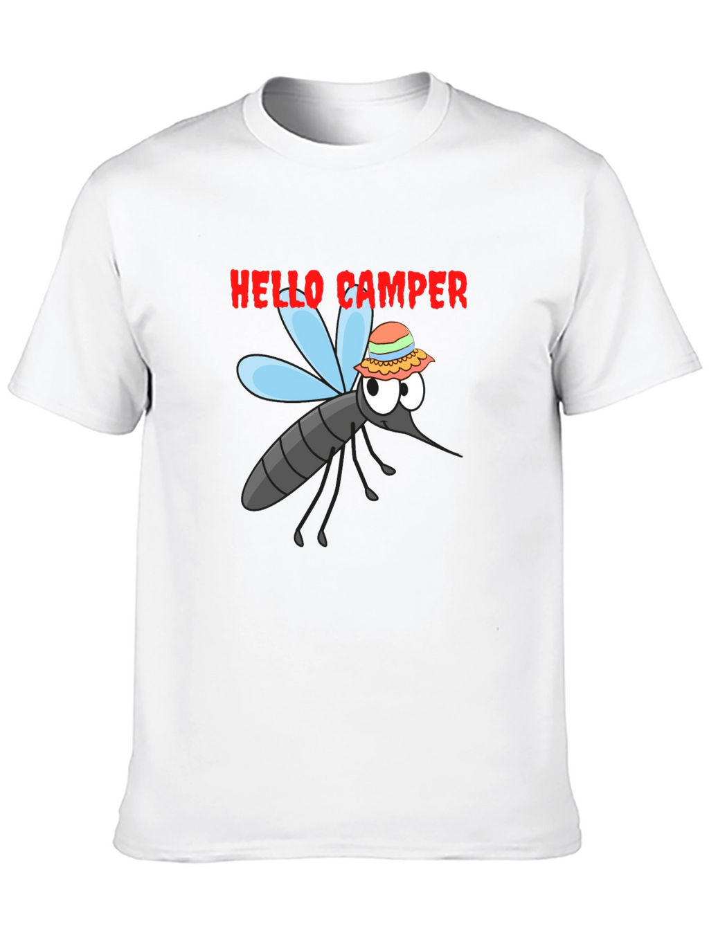 Hello Camper Mosquito Graphic Tee - Black