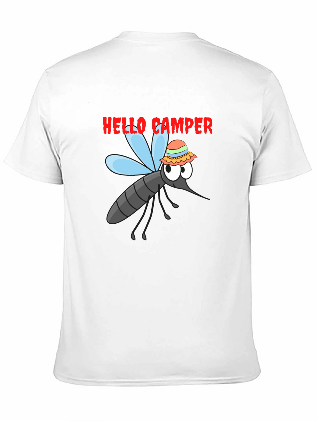 Hello Camper Mosquito Graphic Tee - Black