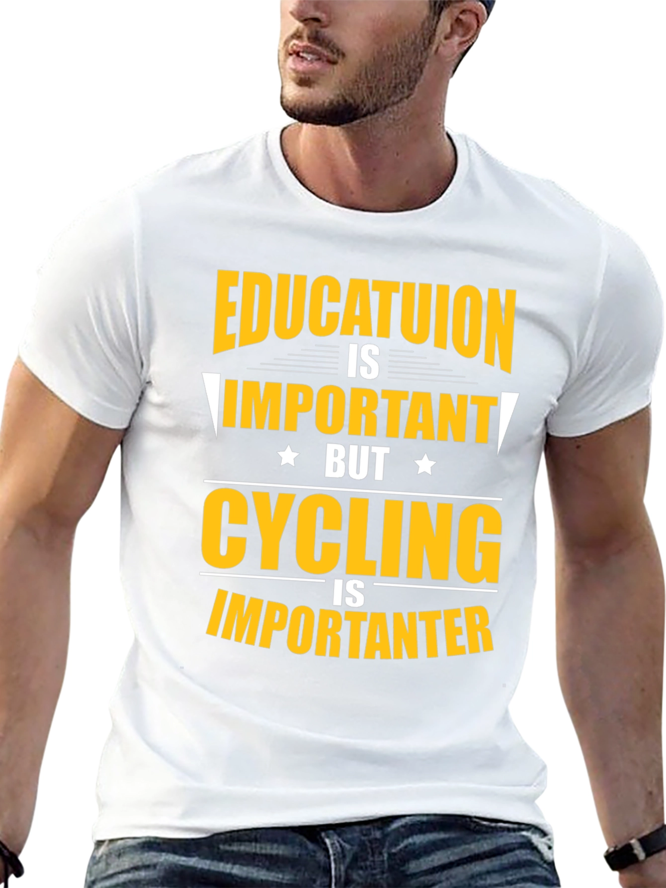 Cycling Is Importanter T-Shirt Funny Cyclist Tee