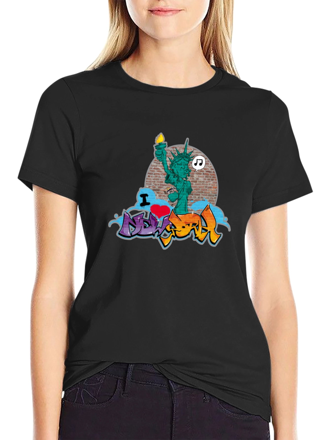 I Love New York T-Shirt Statue of Liberty Graphic Tee