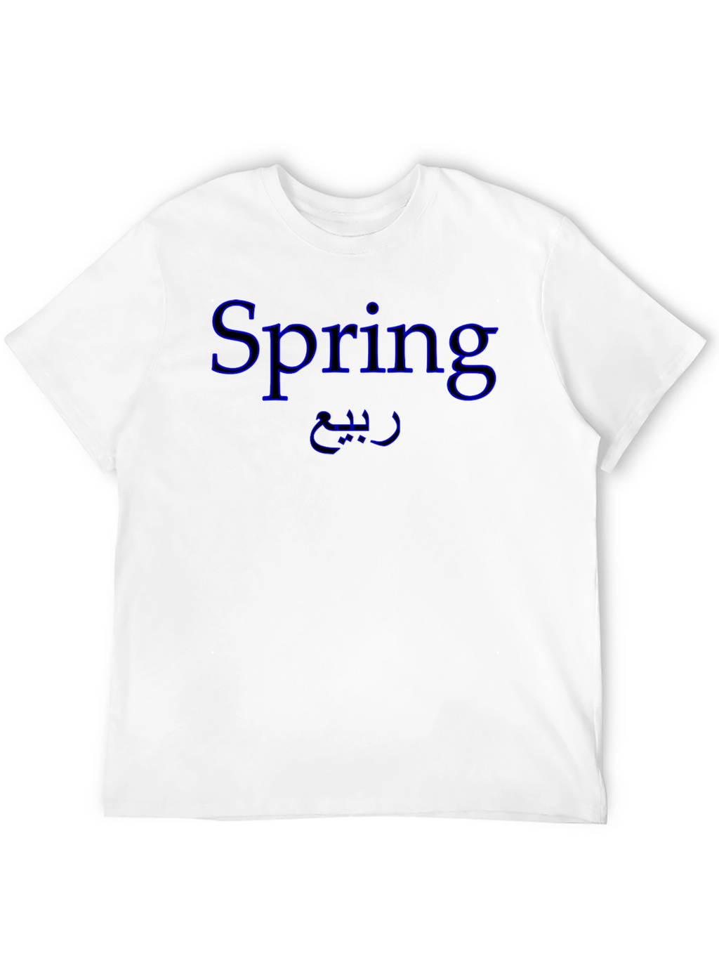 Spring Graphic Tee - Black Cotton T-Shirt