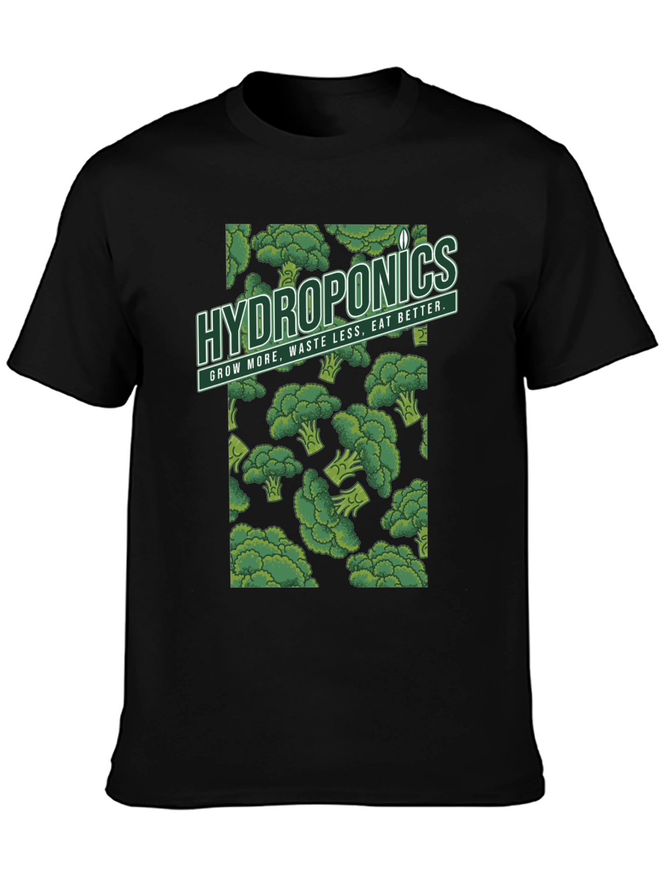Hydroponics Broccoli Graphic Tee - Grow More Eat Better