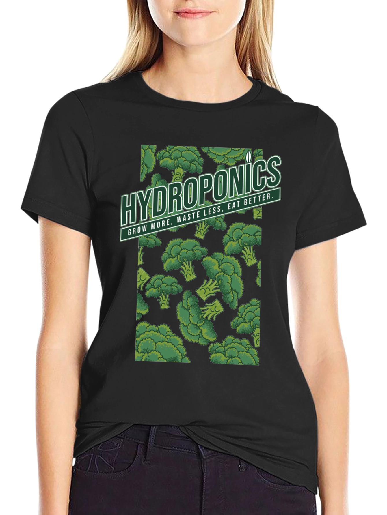 Hydroponics Broccoli Graphic Tee - Grow More Eat Better