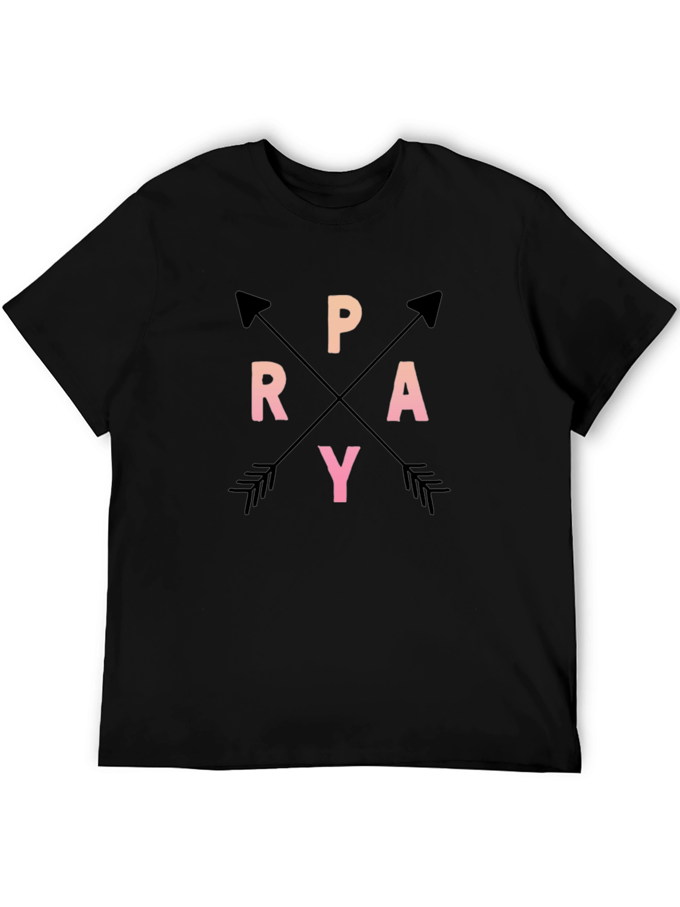 Pray Arrows Graphic Tee Black