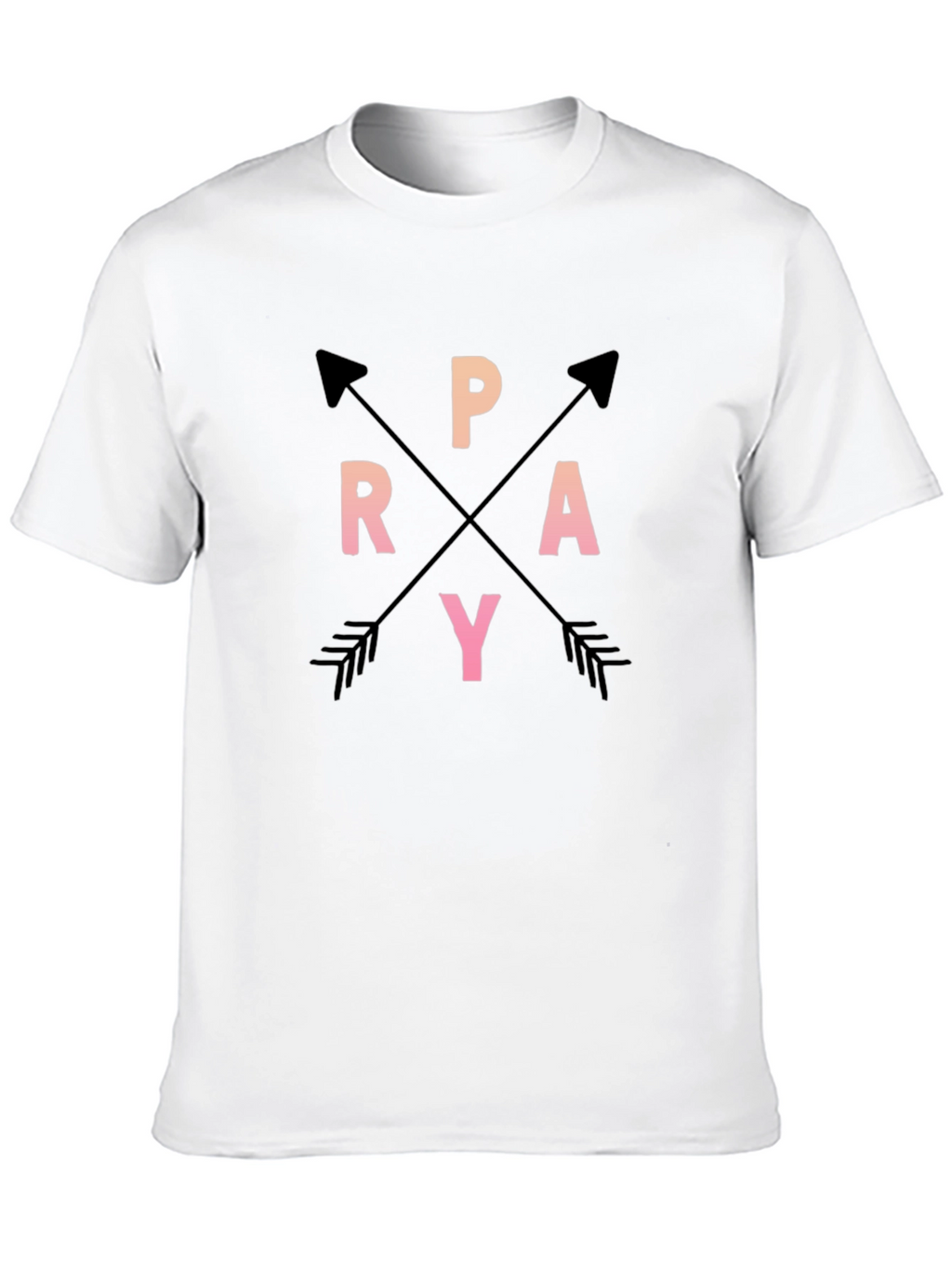 Pray Arrows Graphic Tee Black