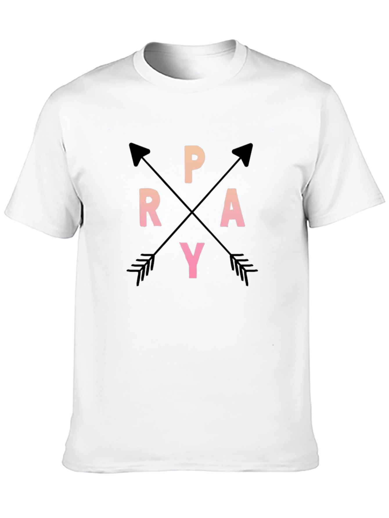 Pray Arrows Graphic Tee Black