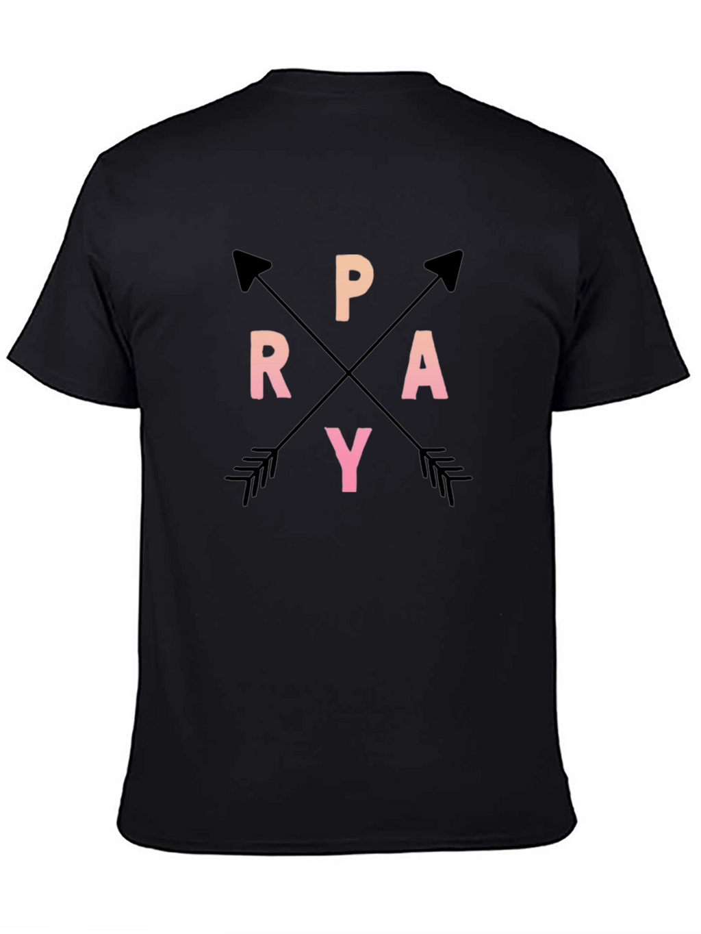 Pray Arrows Graphic Tee Black