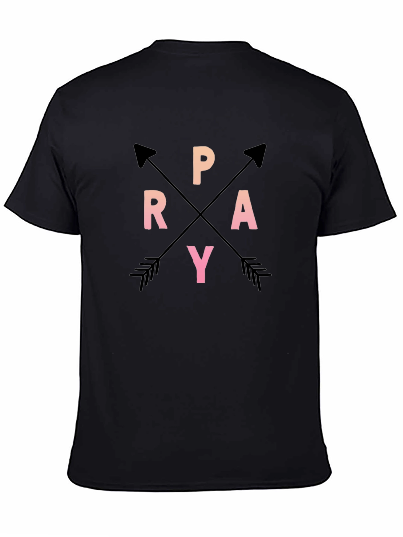 Pray Arrows Graphic Tee Black