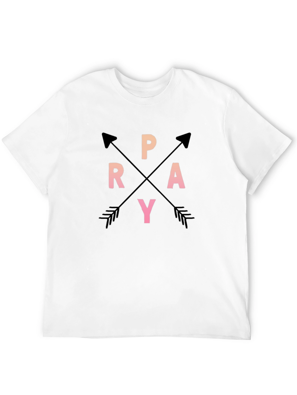 Pray Arrows Graphic Tee Black