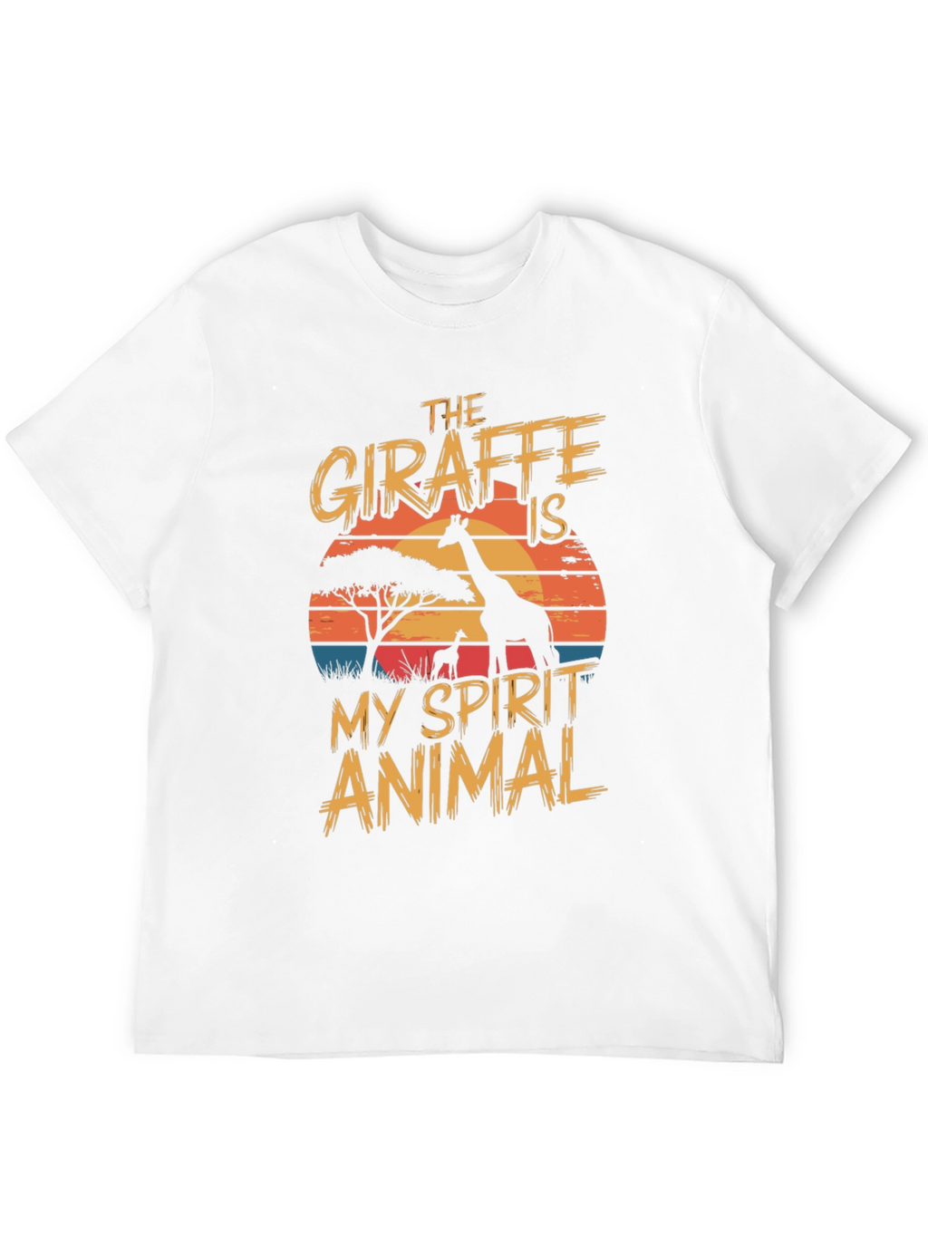 Giraffe Spirit Animal Graphic T-Shirt