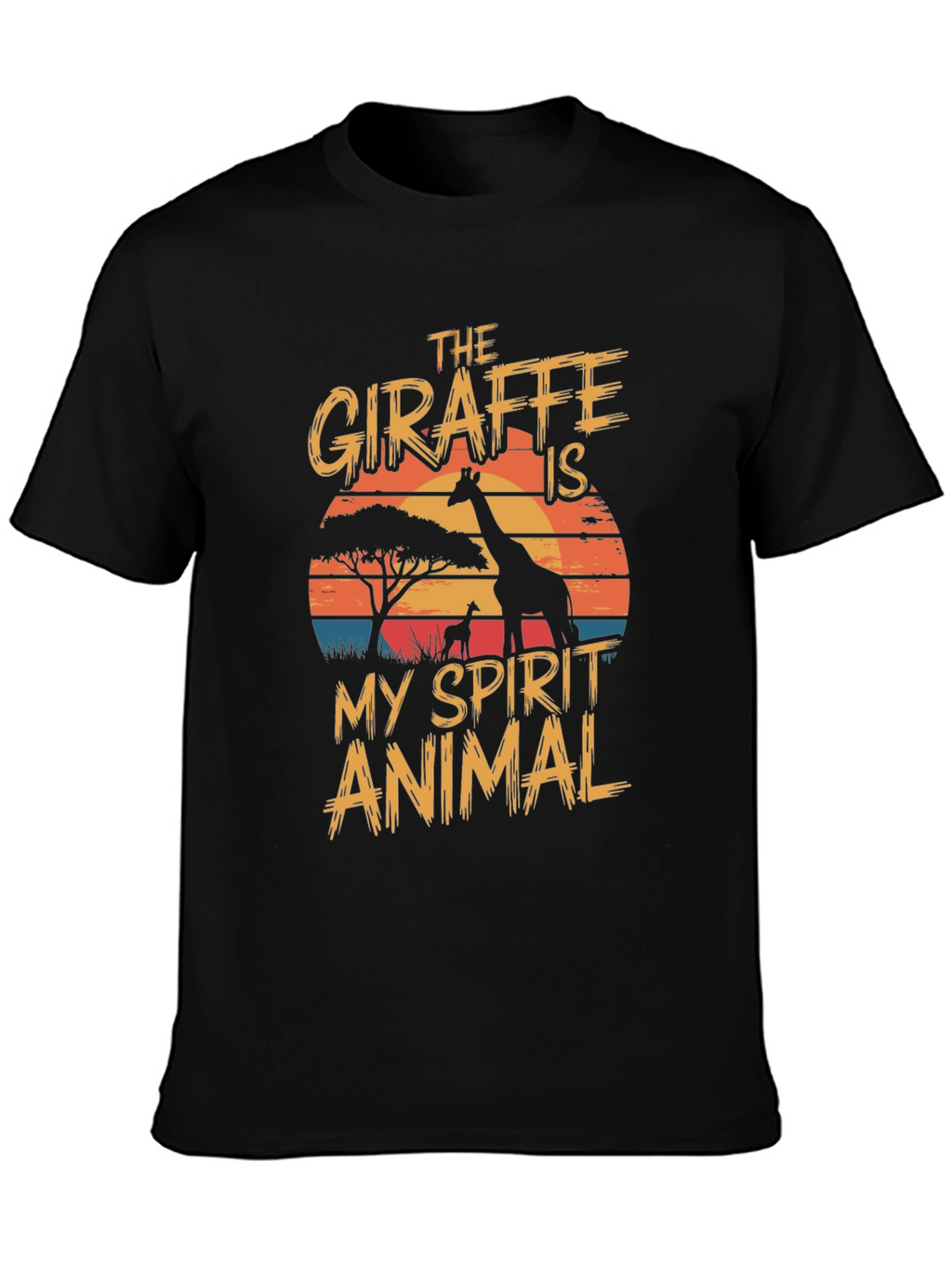 Giraffe Spirit Animal Graphic T-Shirt