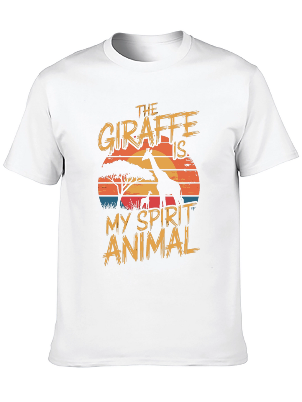 Giraffe Spirit Animal Graphic T-Shirt
