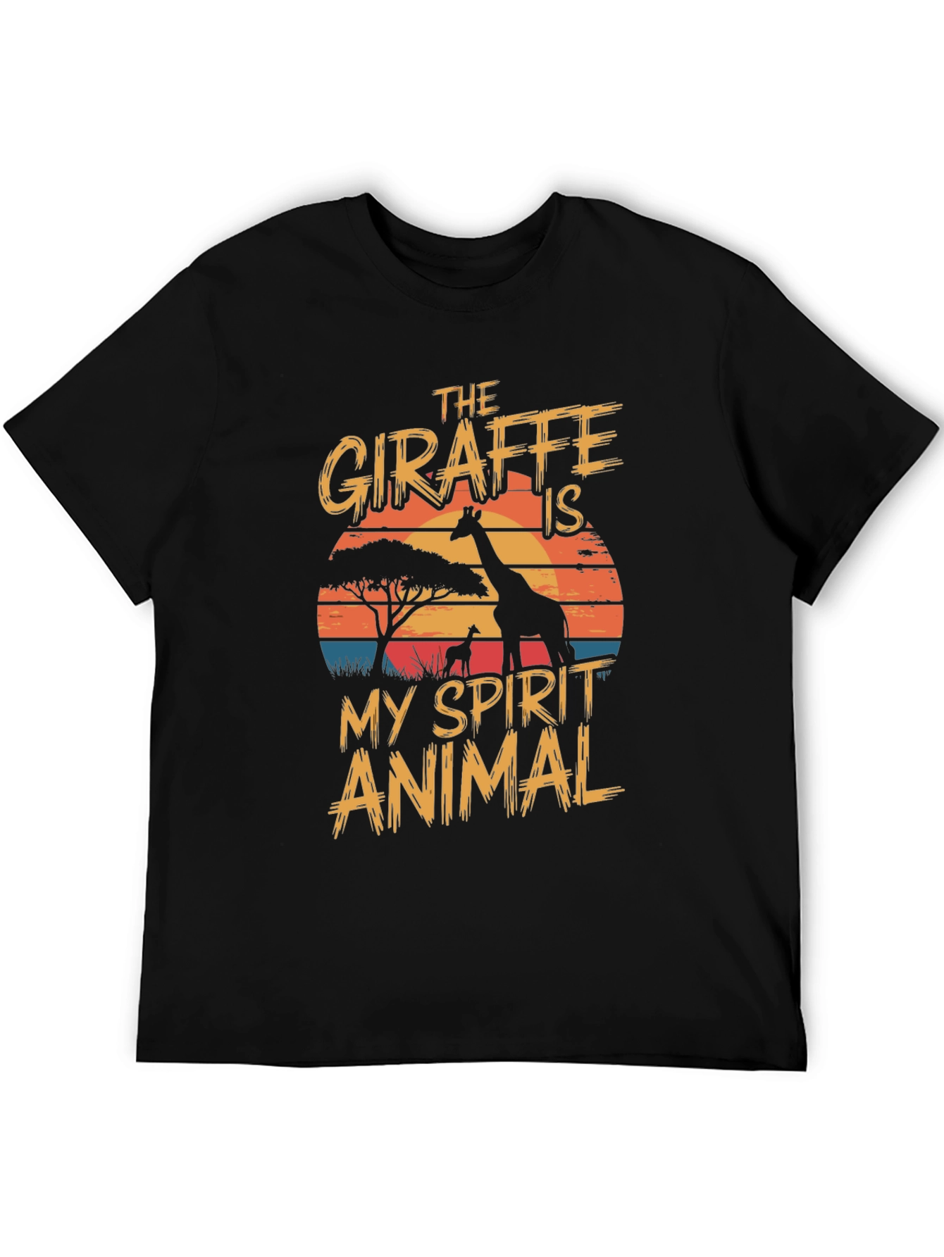 Giraffe Spirit Animal Graphic T-Shirt