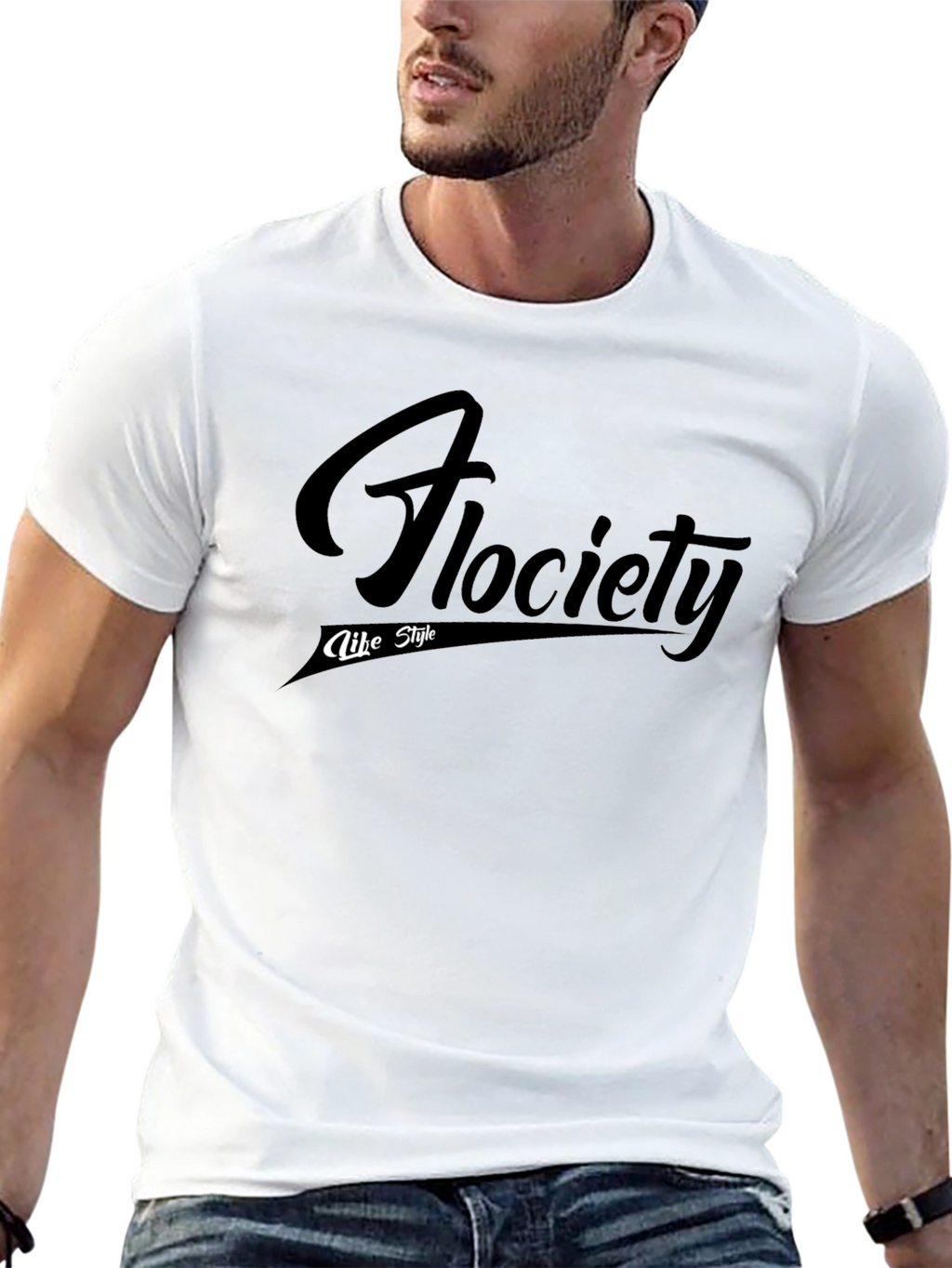 Flociety Like Style Black T-Shirt