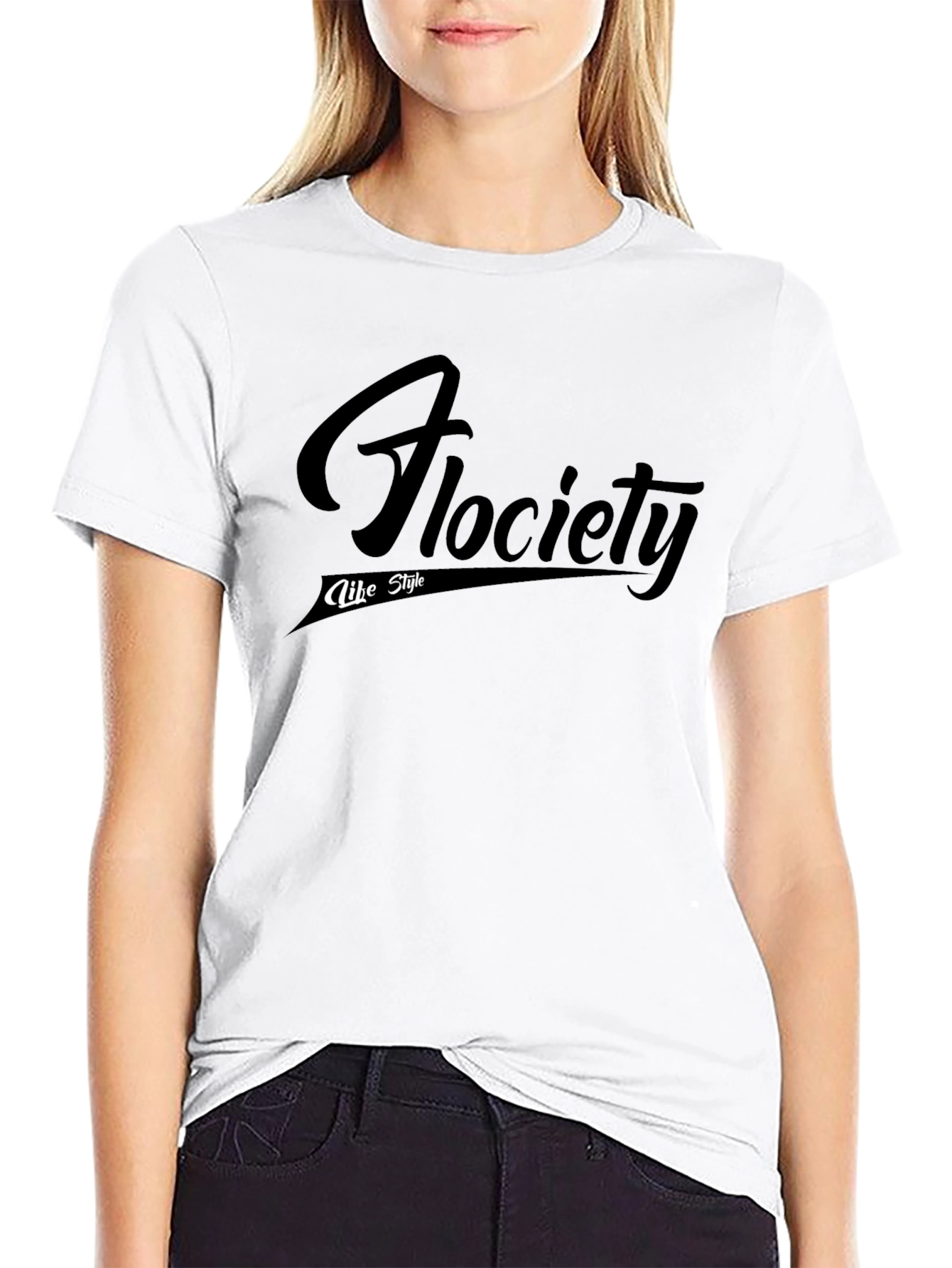 Flociety Like Style Black T-Shirt