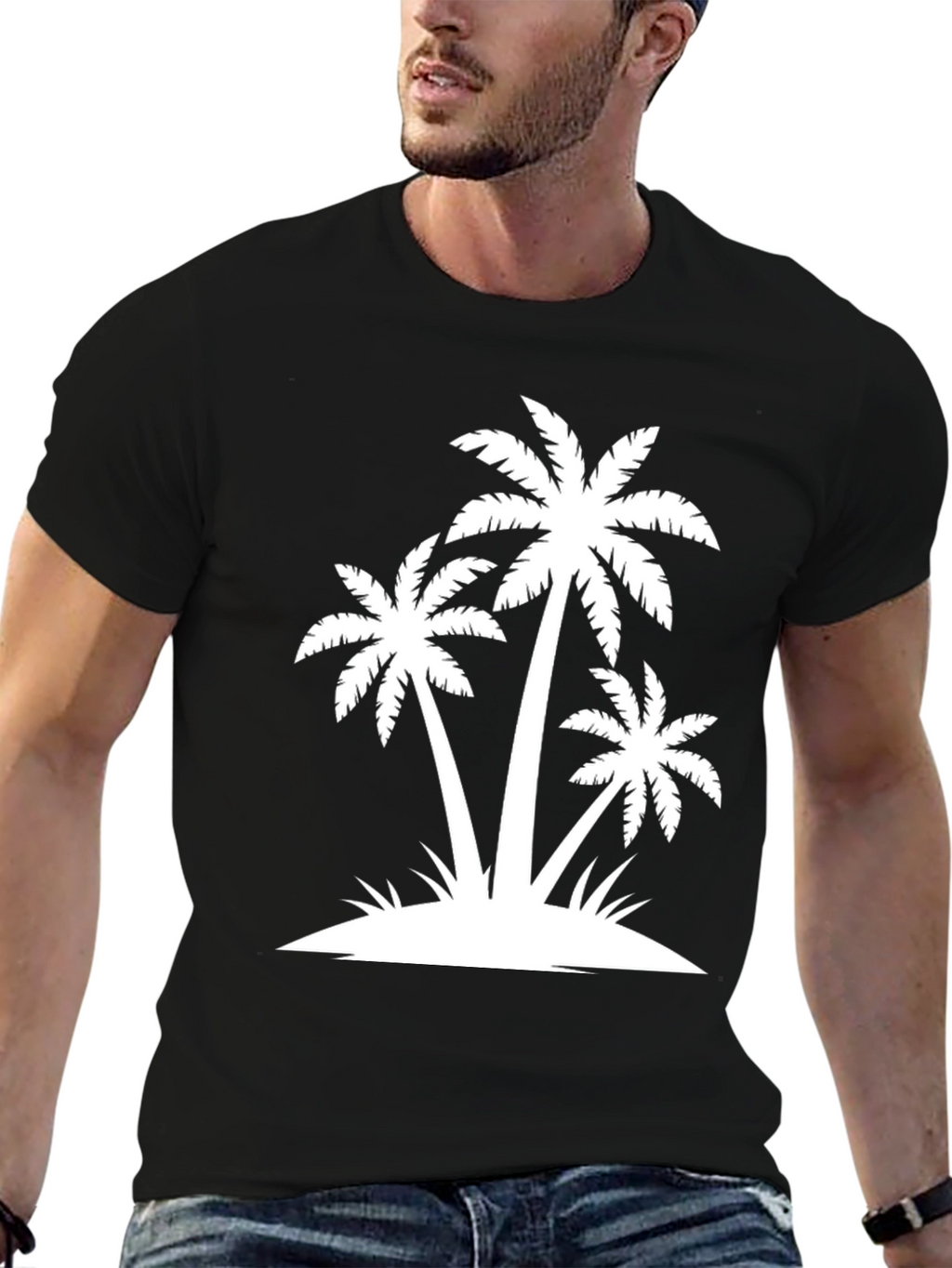 Palm Tree Graphic Tee - Island Vibes