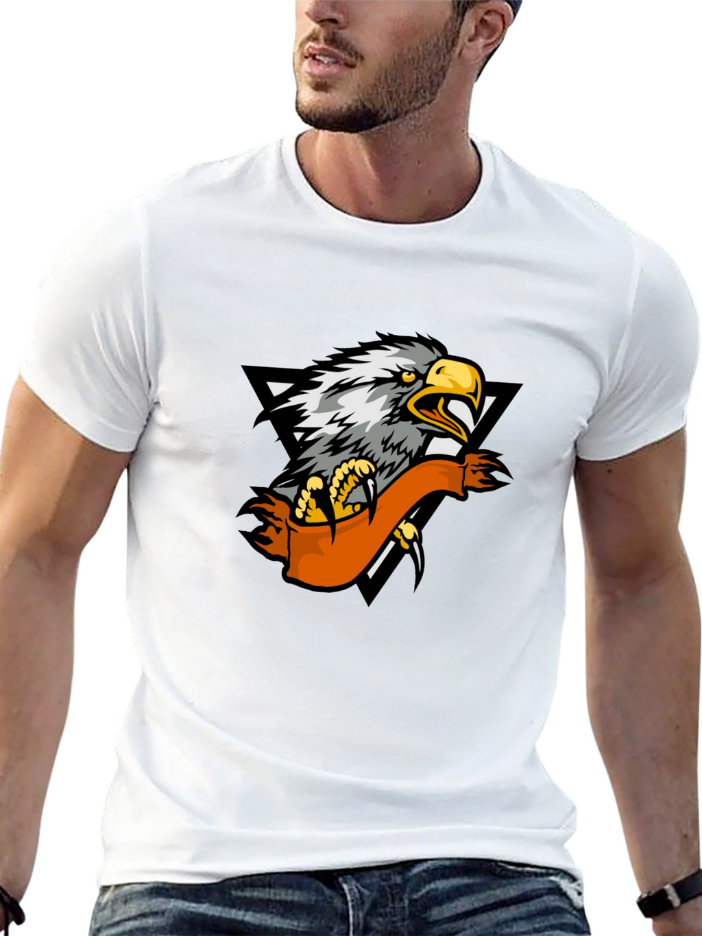 Eagle Graphic Black T-Shirt - Mens