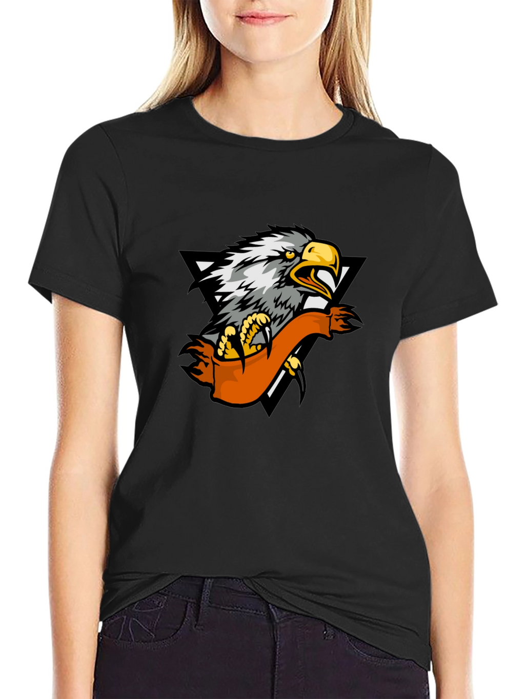Eagle Graphic Black T-Shirt - Mens