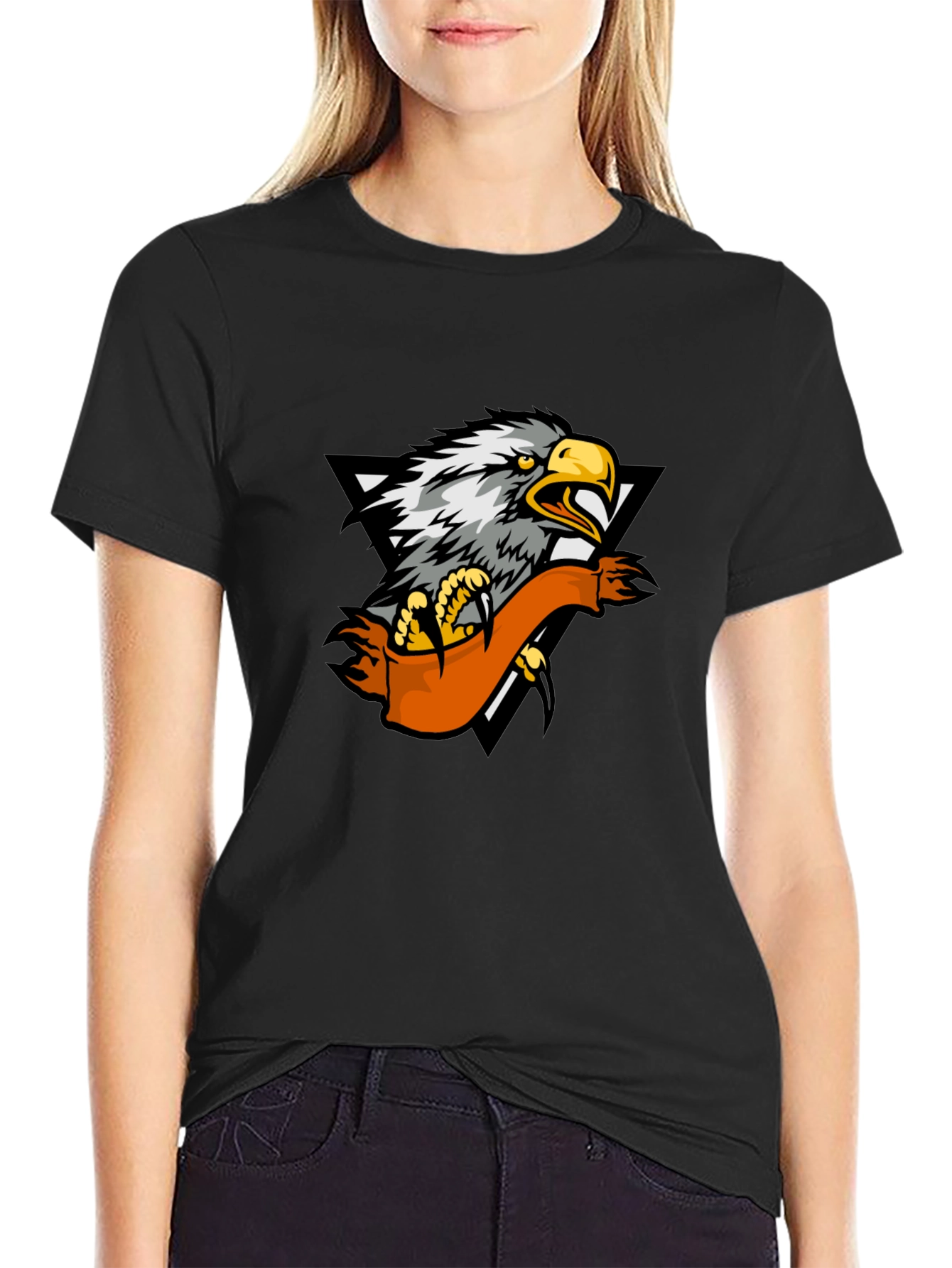 Eagle Graphic Black T-Shirt - Mens