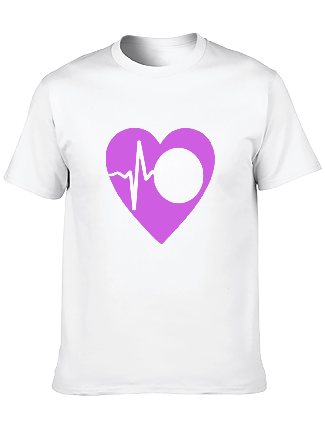 Heartbeat Heart Graphic Black T-Shirt