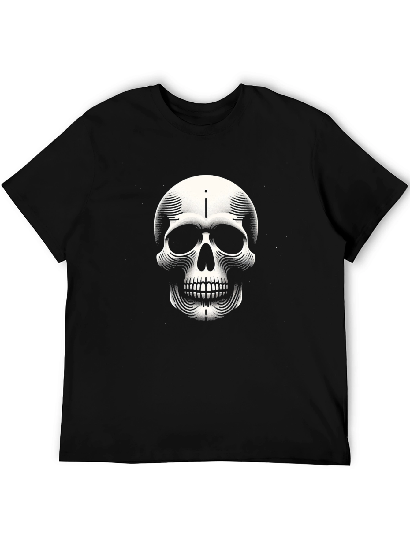 Skull Graphic Black T-Shirt - Edgy Streetwear