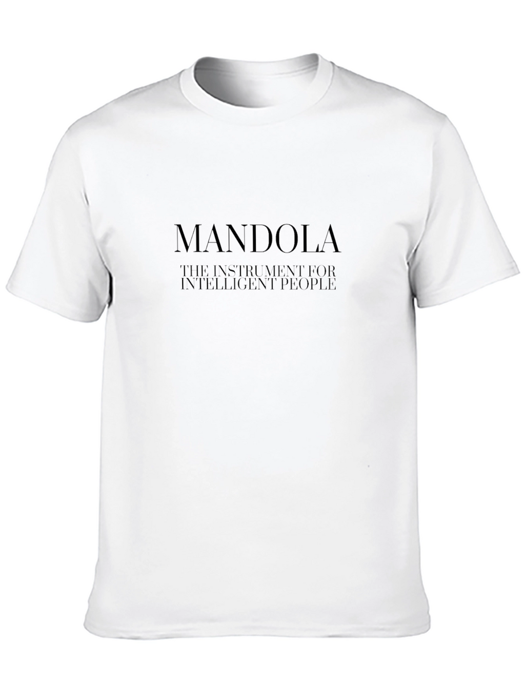 Mandola Intelligent People Black Graphic Tee