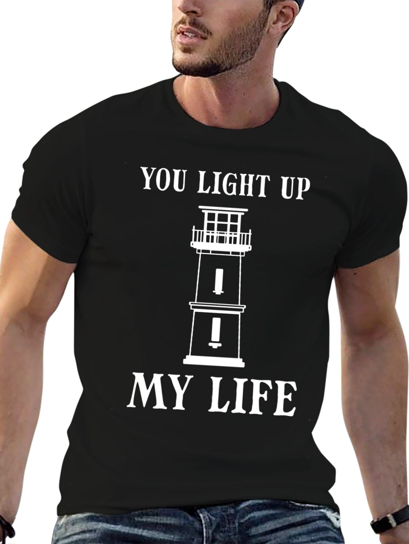Lighthouse T-Shirt - You Light Up My Life Graphic Tee