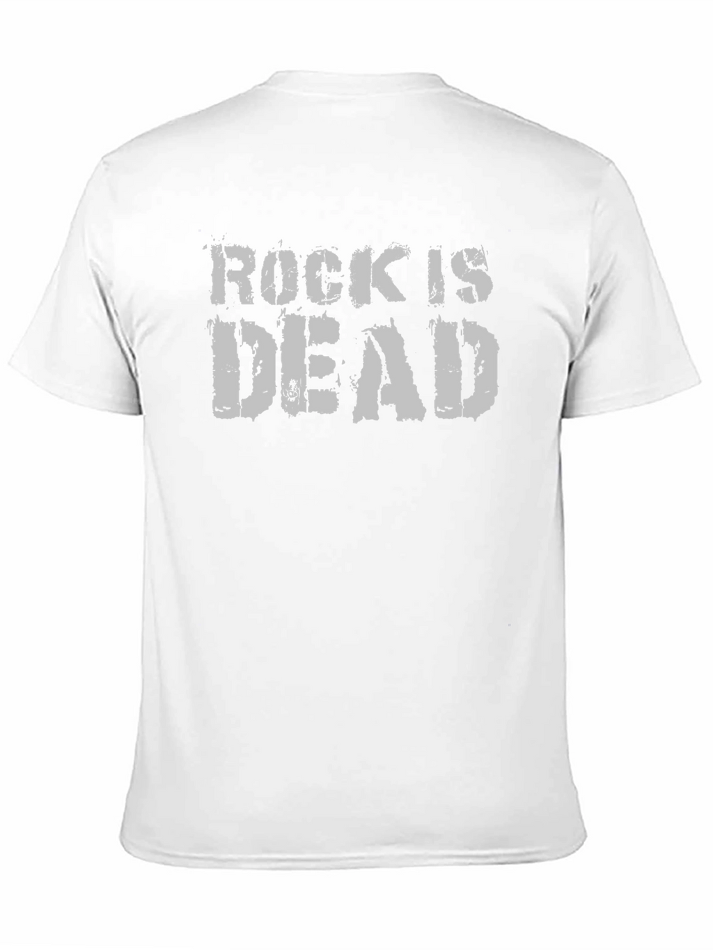 Rock Is Dead Graphic Tee - Black Cotton T-Shirt