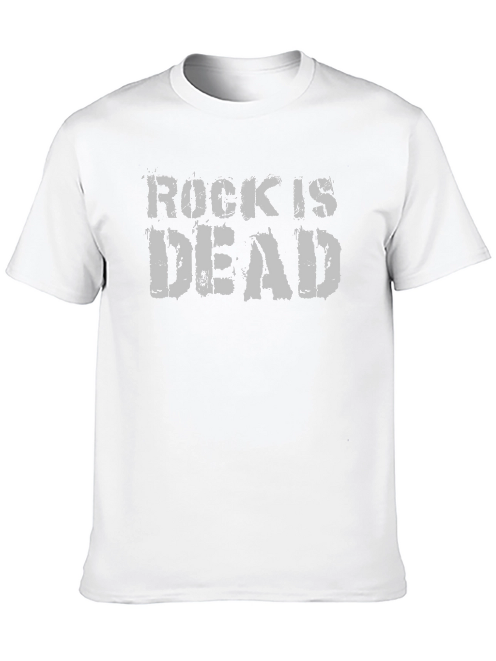 Rock Is Dead Graphic Tee - Black Cotton T-Shirt