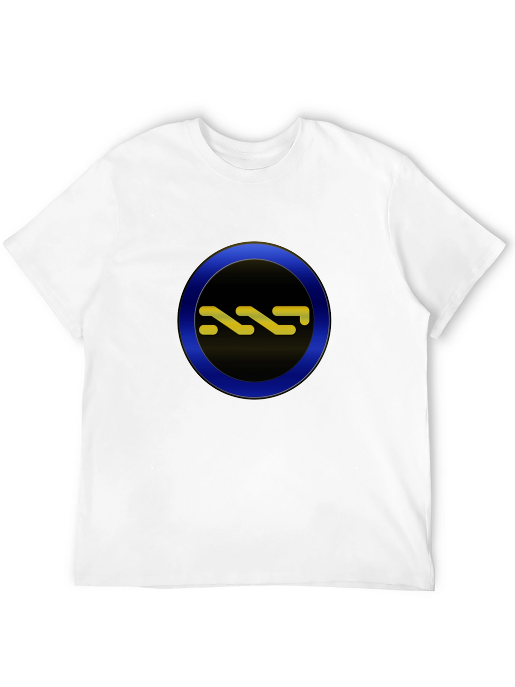 Stylish Black Tee with Circle Graphic