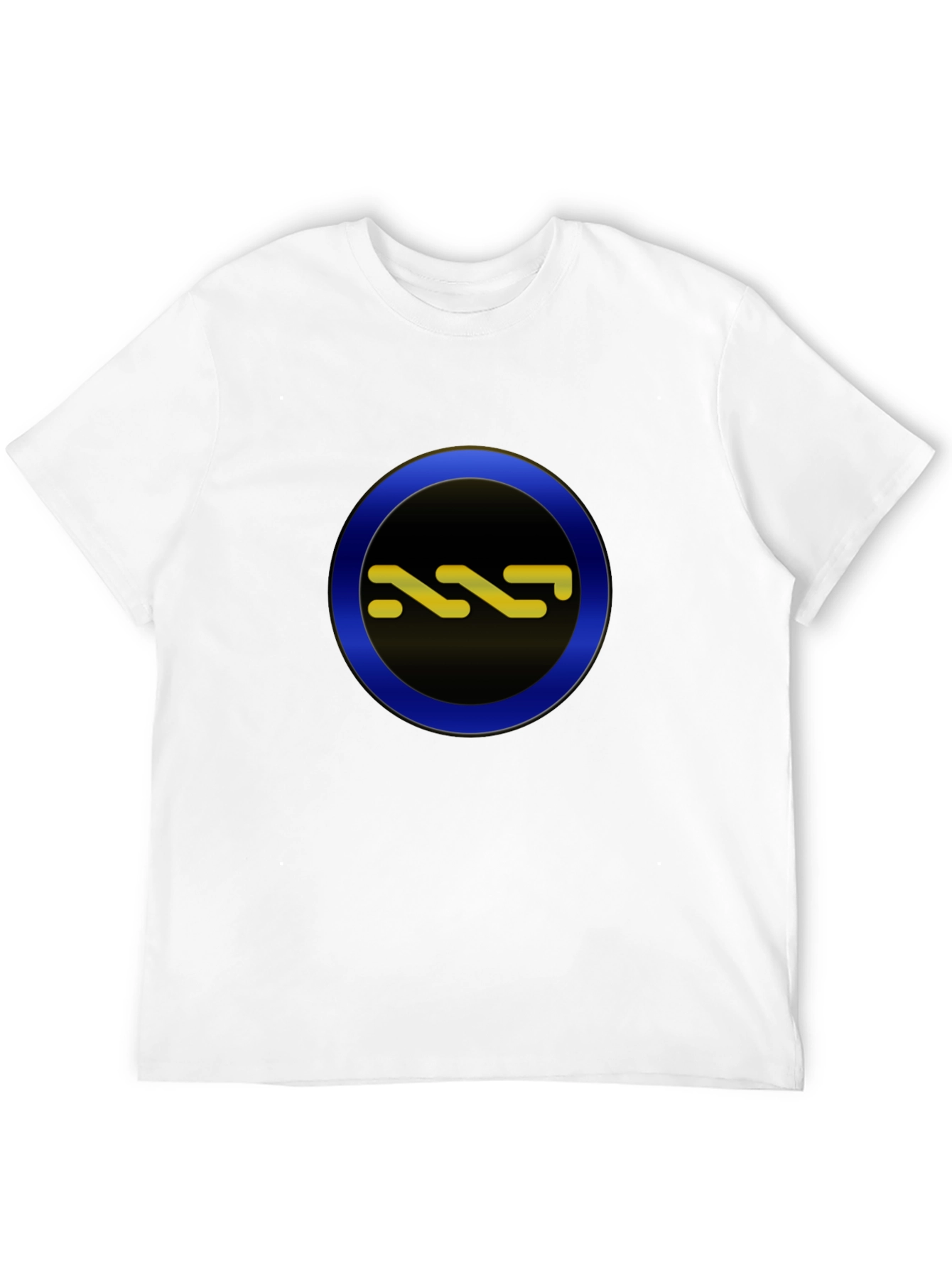 Stylish Black Tee with Circle Graphic