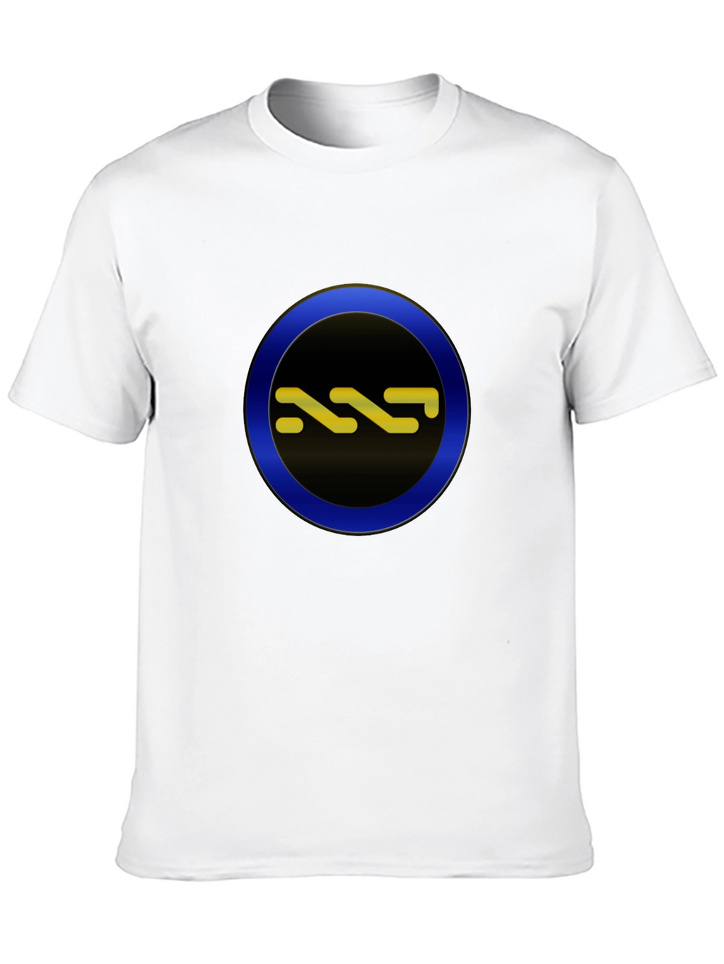 Stylish Black Tee with Circle Graphic