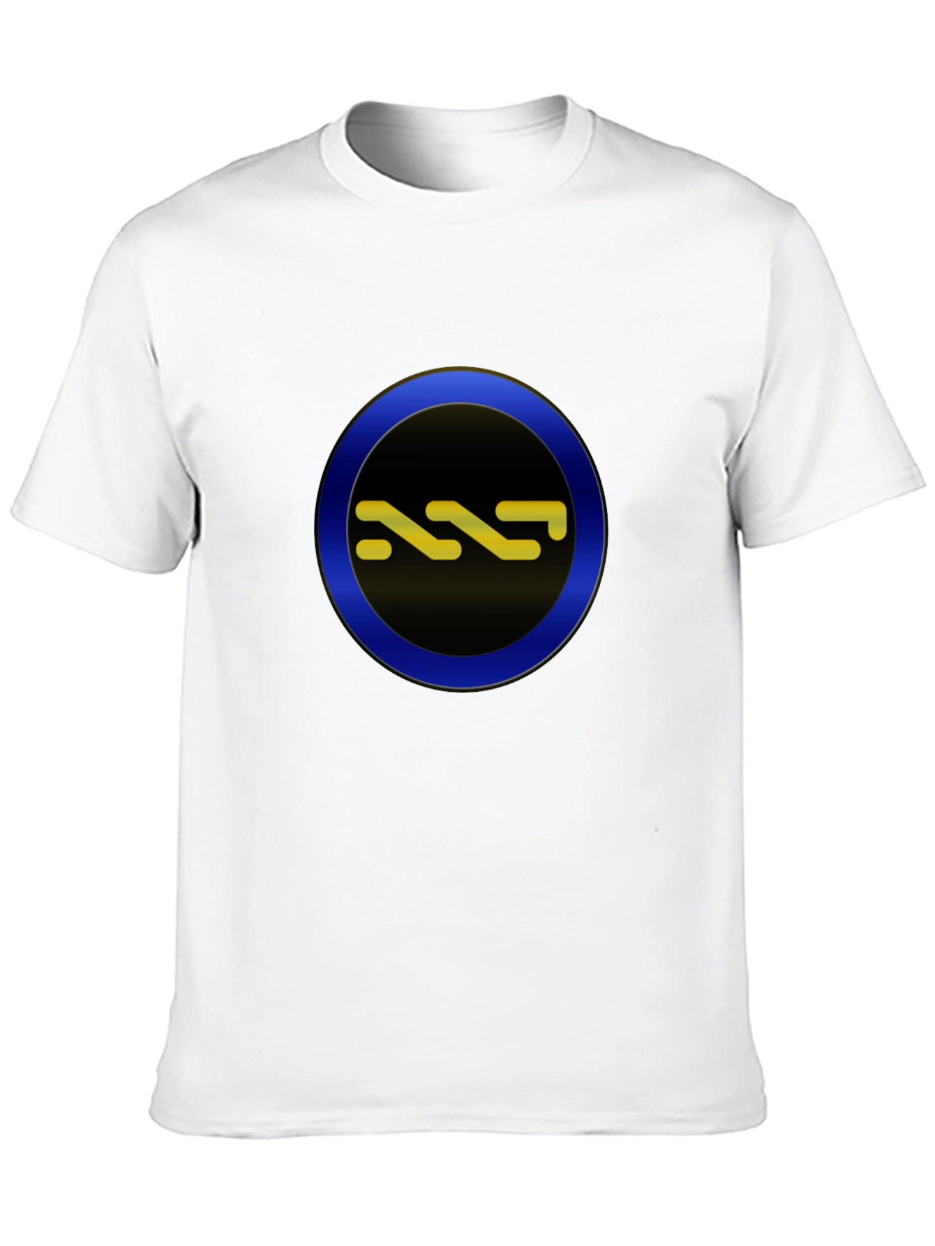 Stylish Black Tee with Circle Graphic