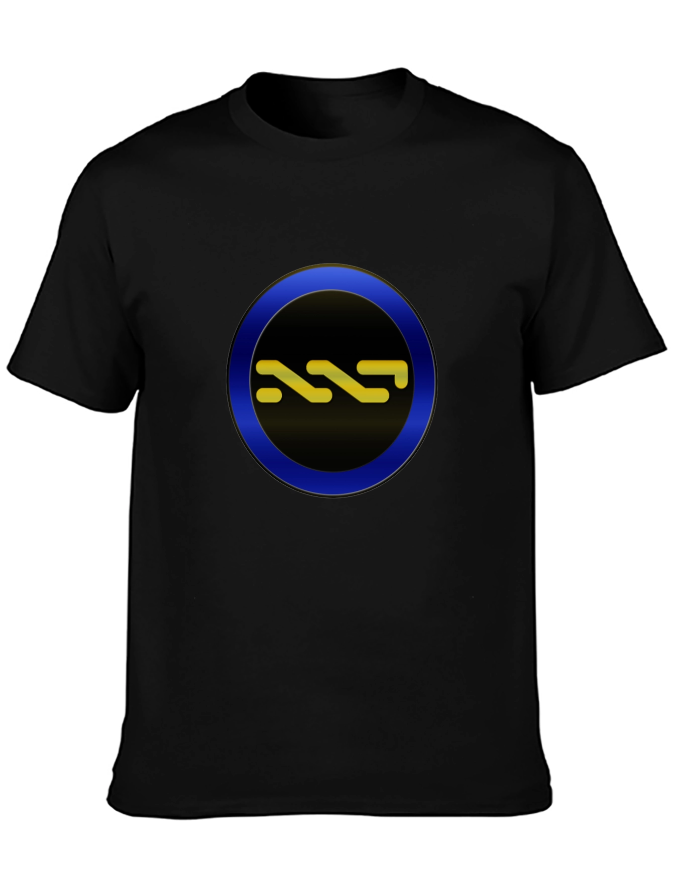 Stylish Black Tee with Circle Graphic