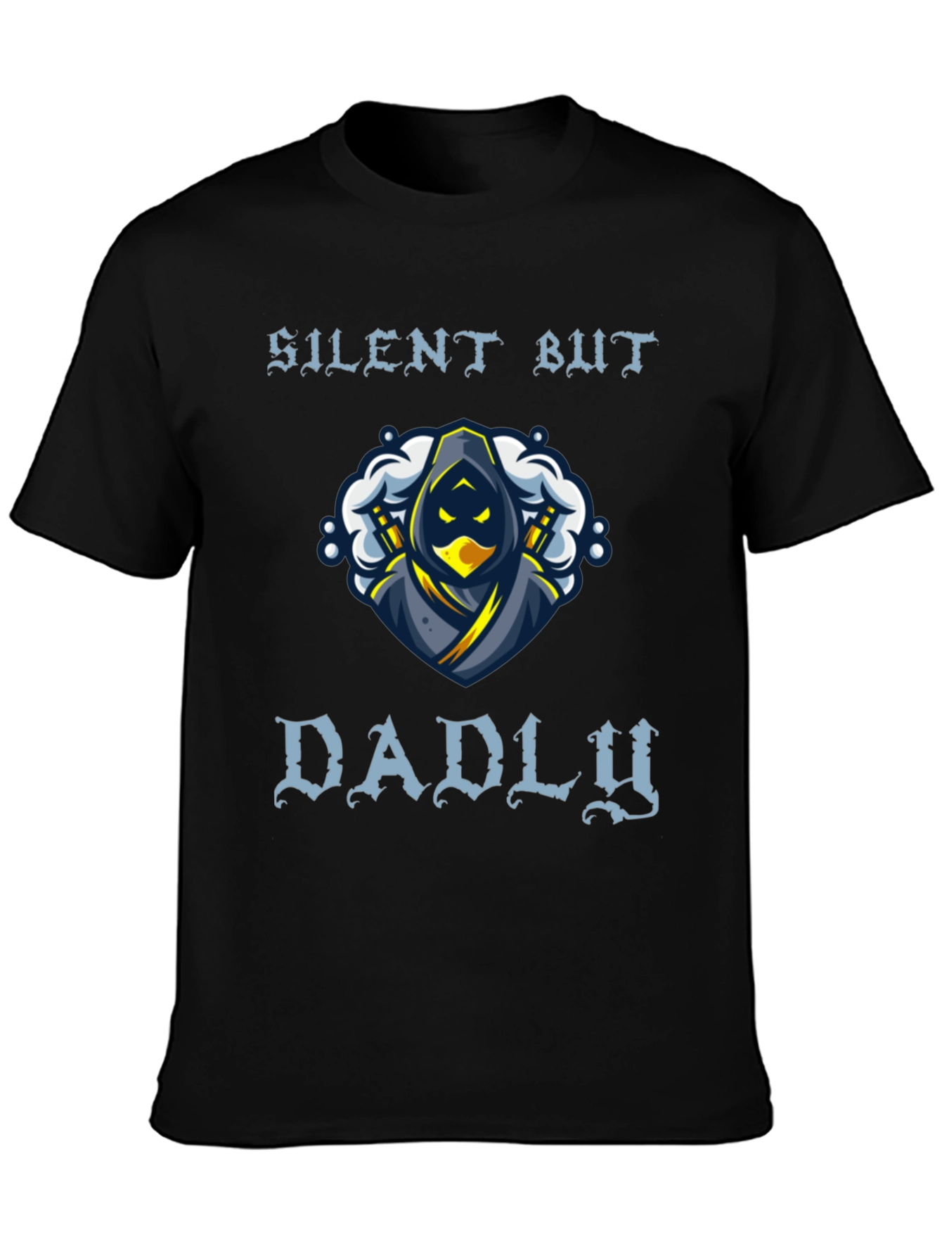 Silent But Dadly Ninja Graphic T-Shirt