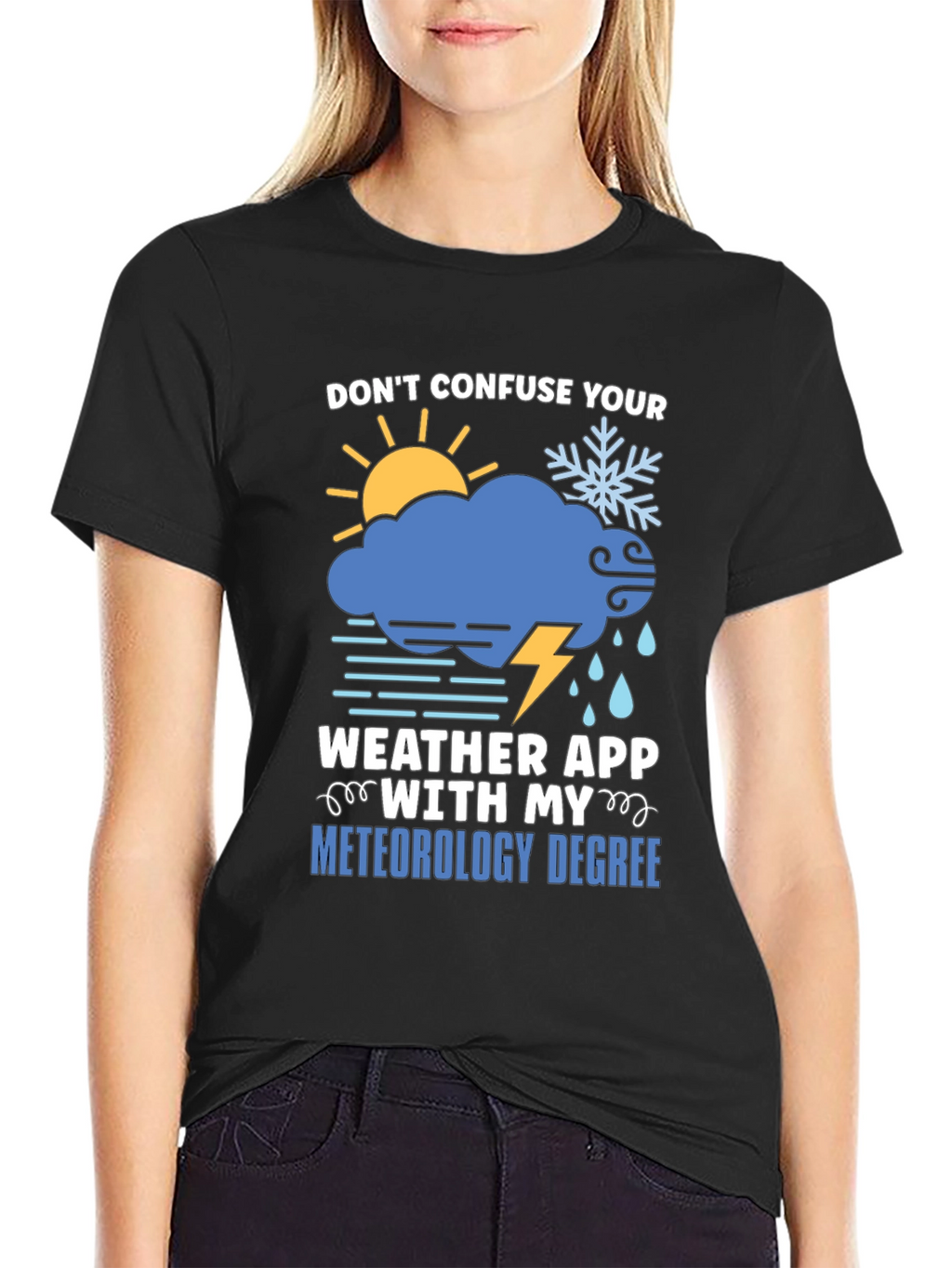 Funny Meteorology Degree T-Shirt - Weather App Warning
