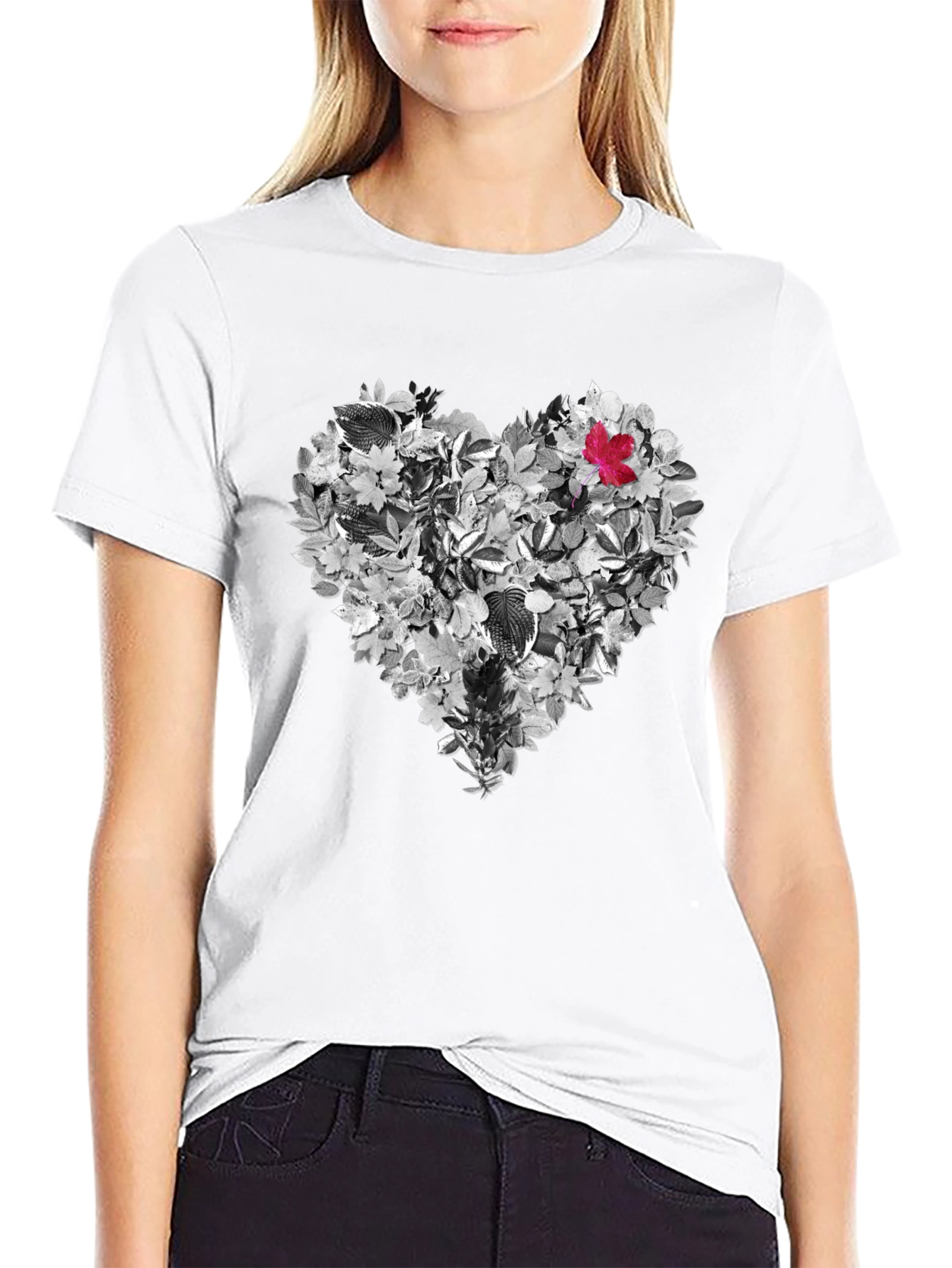 Leaf Heart Graphic Tee