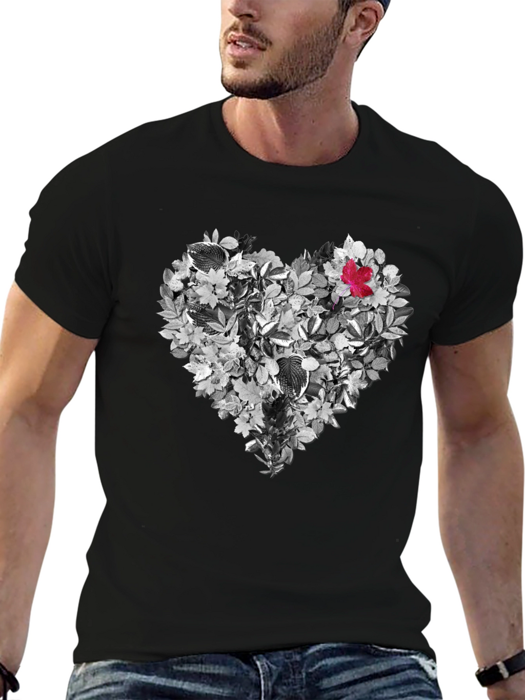 Leaf Heart Graphic Tee