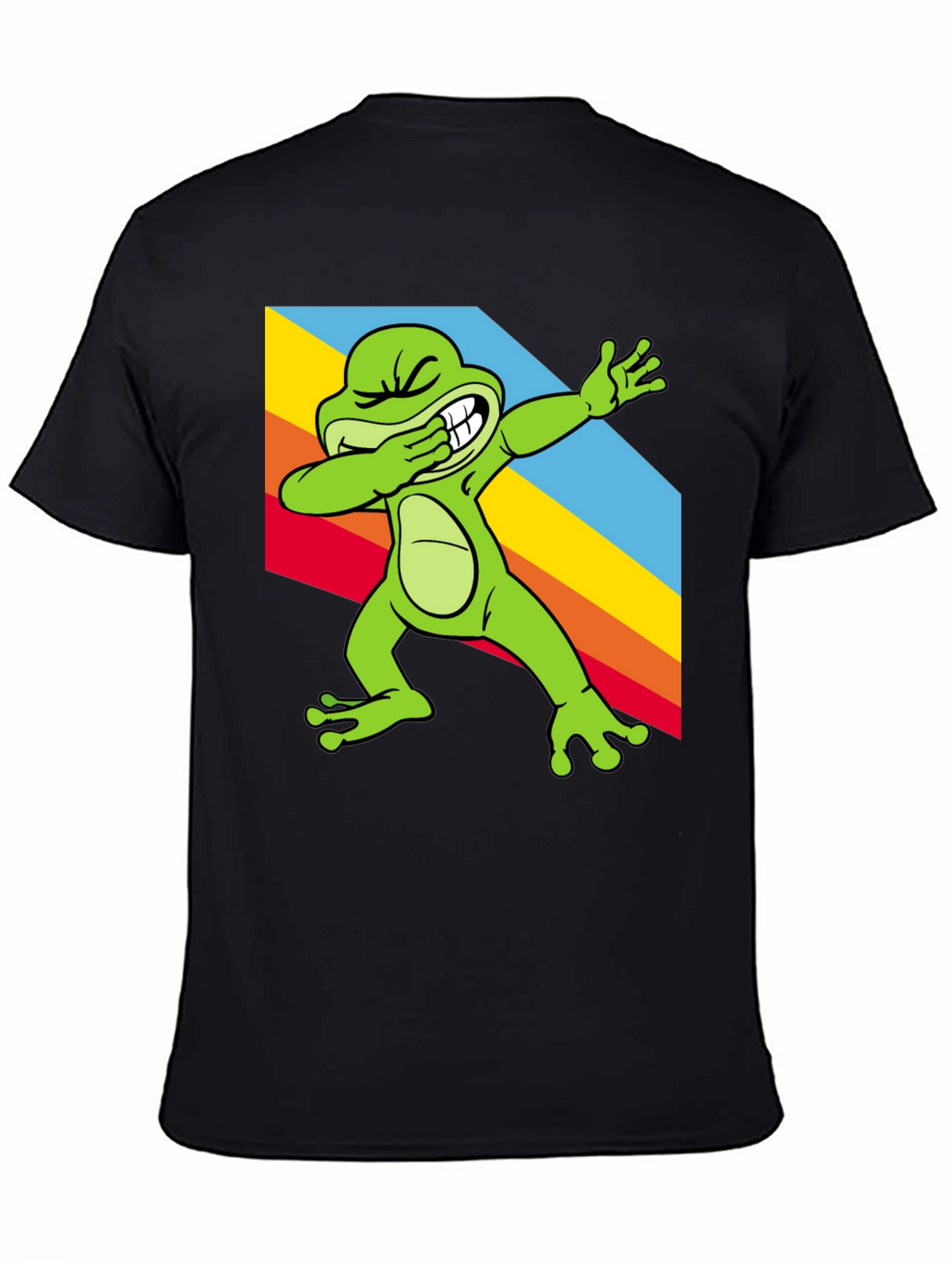 Dabbing Frog Tee - Rainbow Dab Cool Graphic T-Shirt