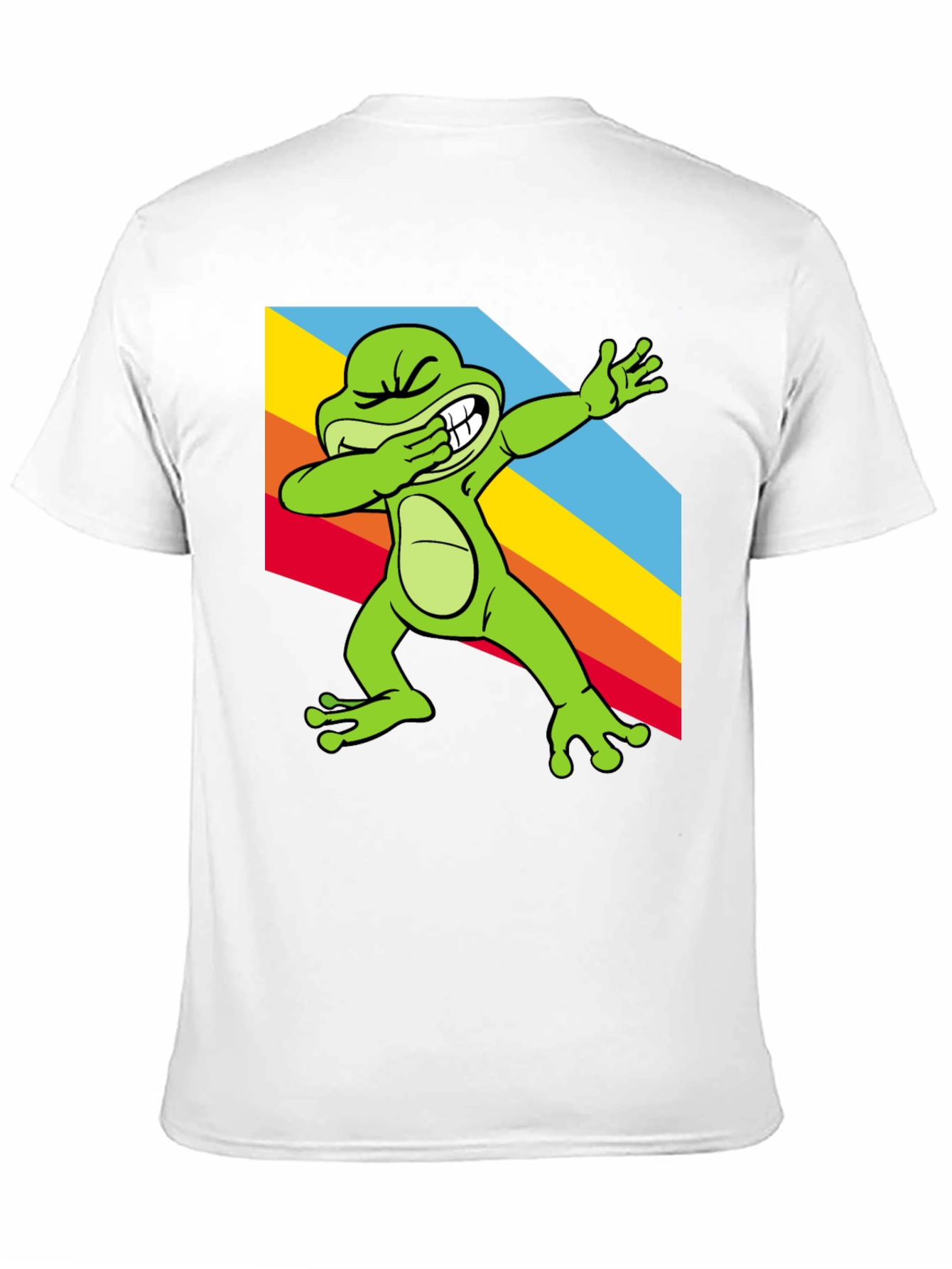 Dabbing Frog Tee - Rainbow Dab Cool Graphic T-Shirt