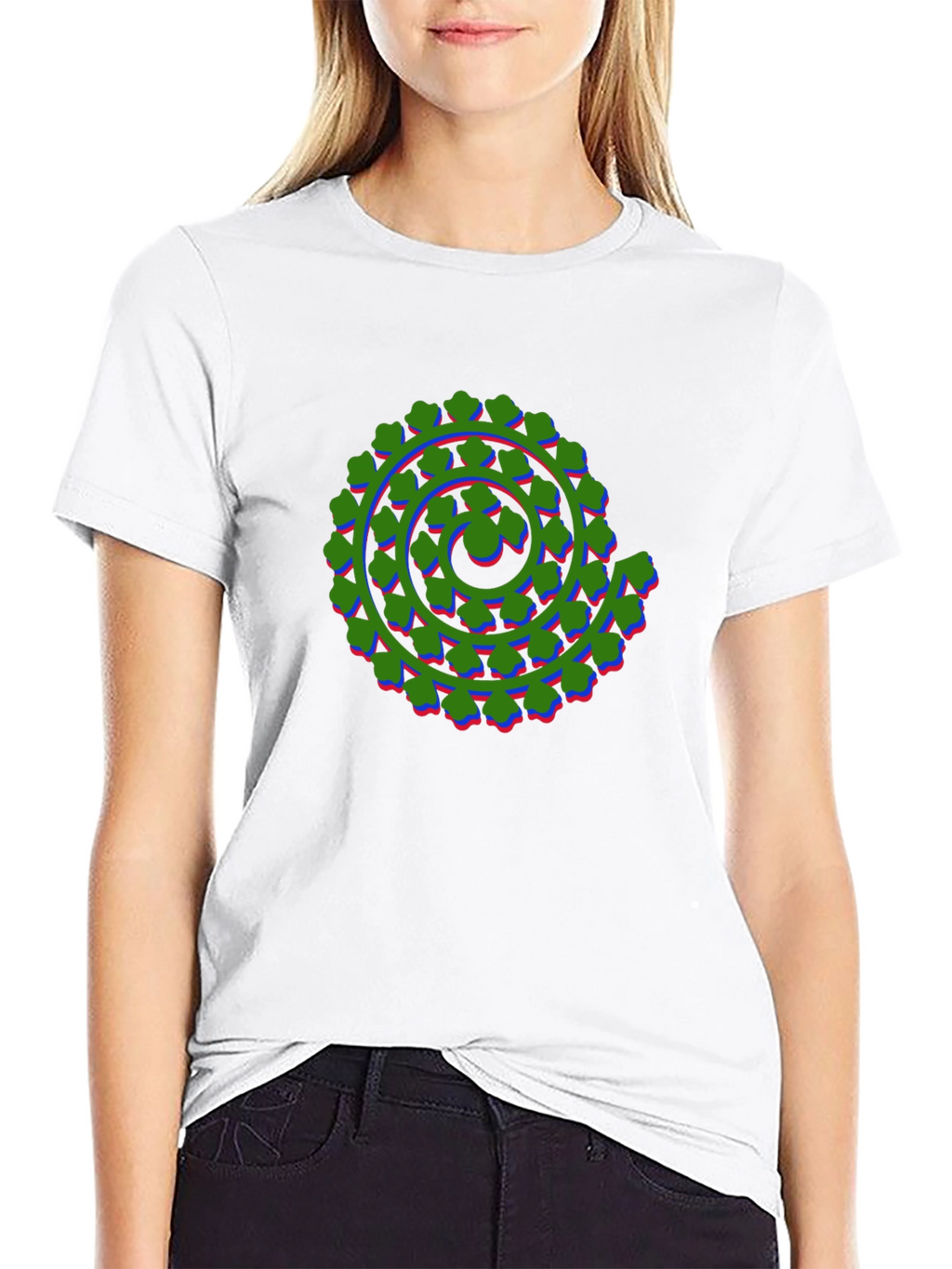 Abstract Spiral Graphic Tee - Bold & Unique Design