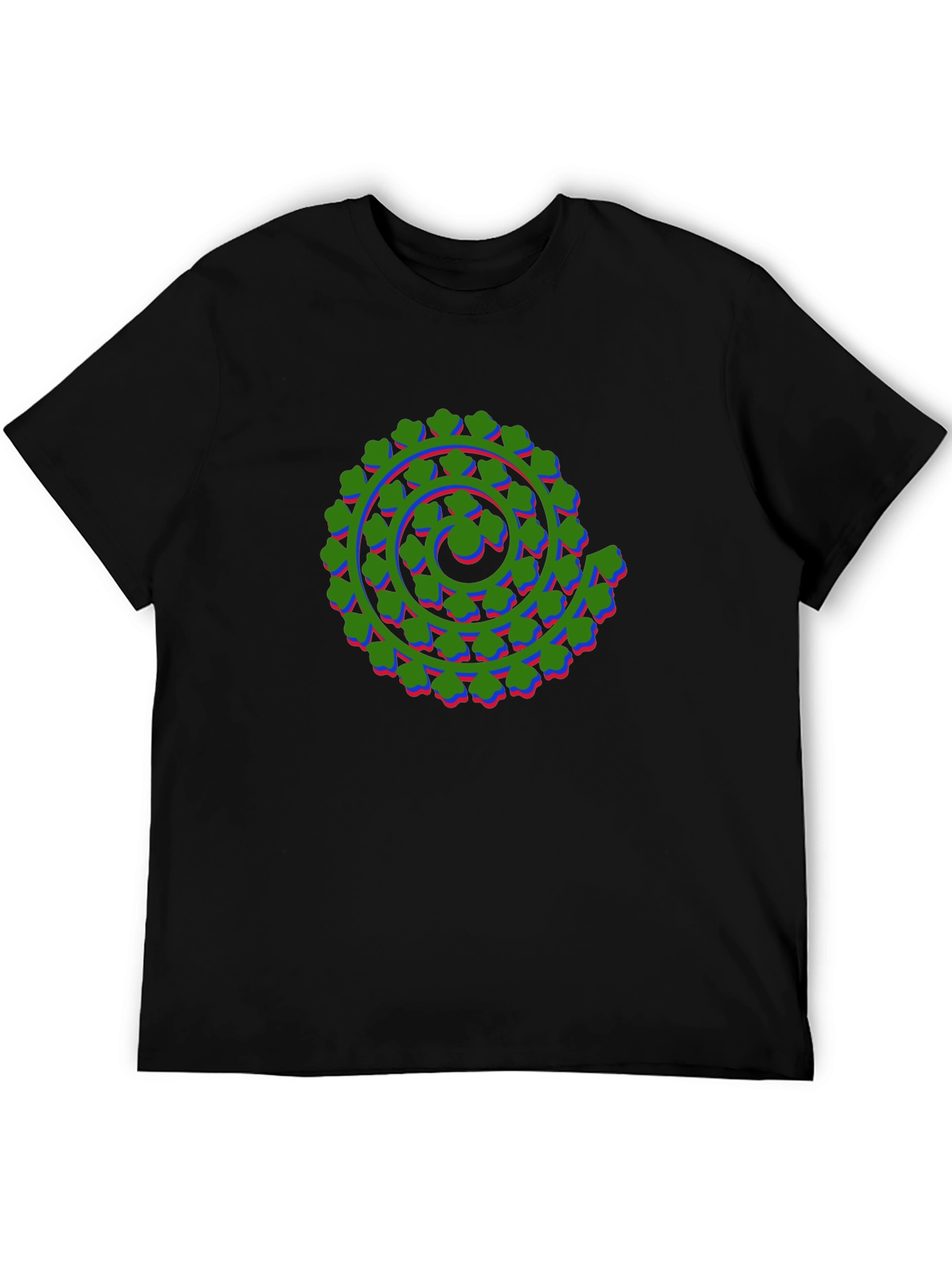 Abstract Spiral Graphic Tee - Bold & Unique Design
