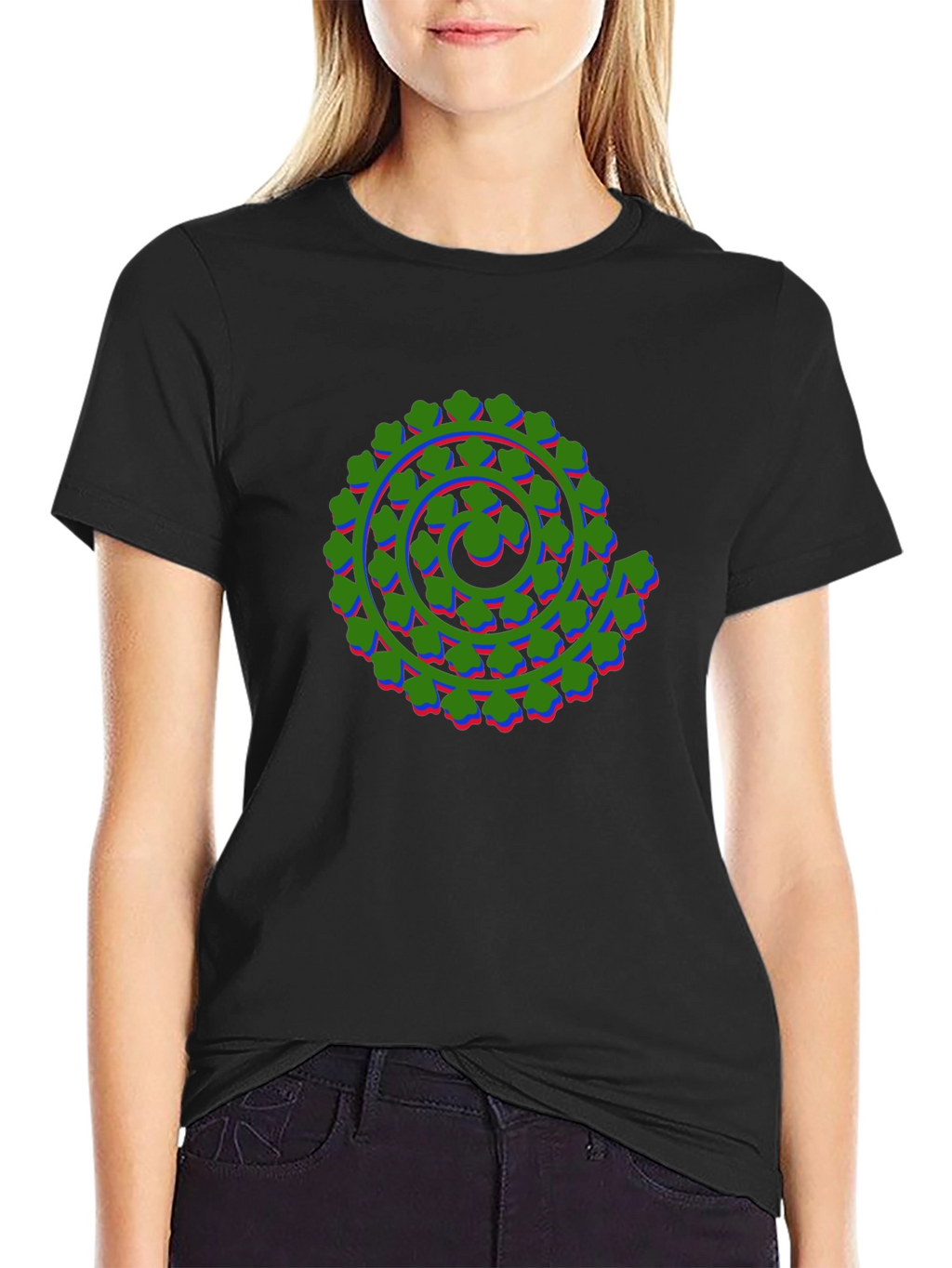 Abstract Spiral Graphic Tee - Bold & Unique Design