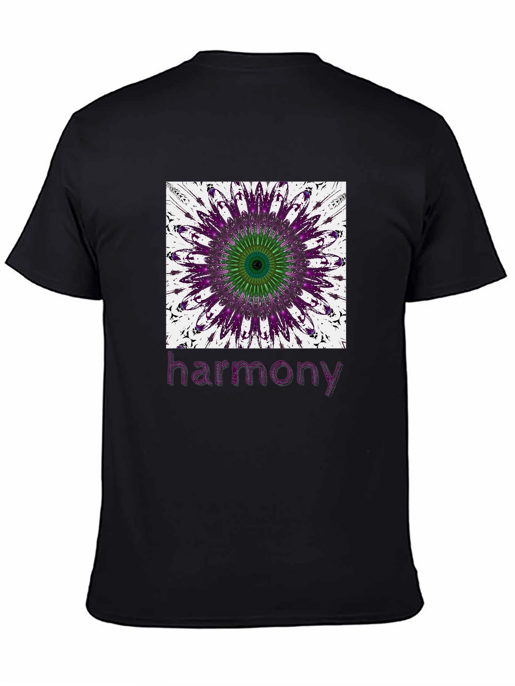 Harmony Mandala Graphic Tee - Stylish Black T-Shirt