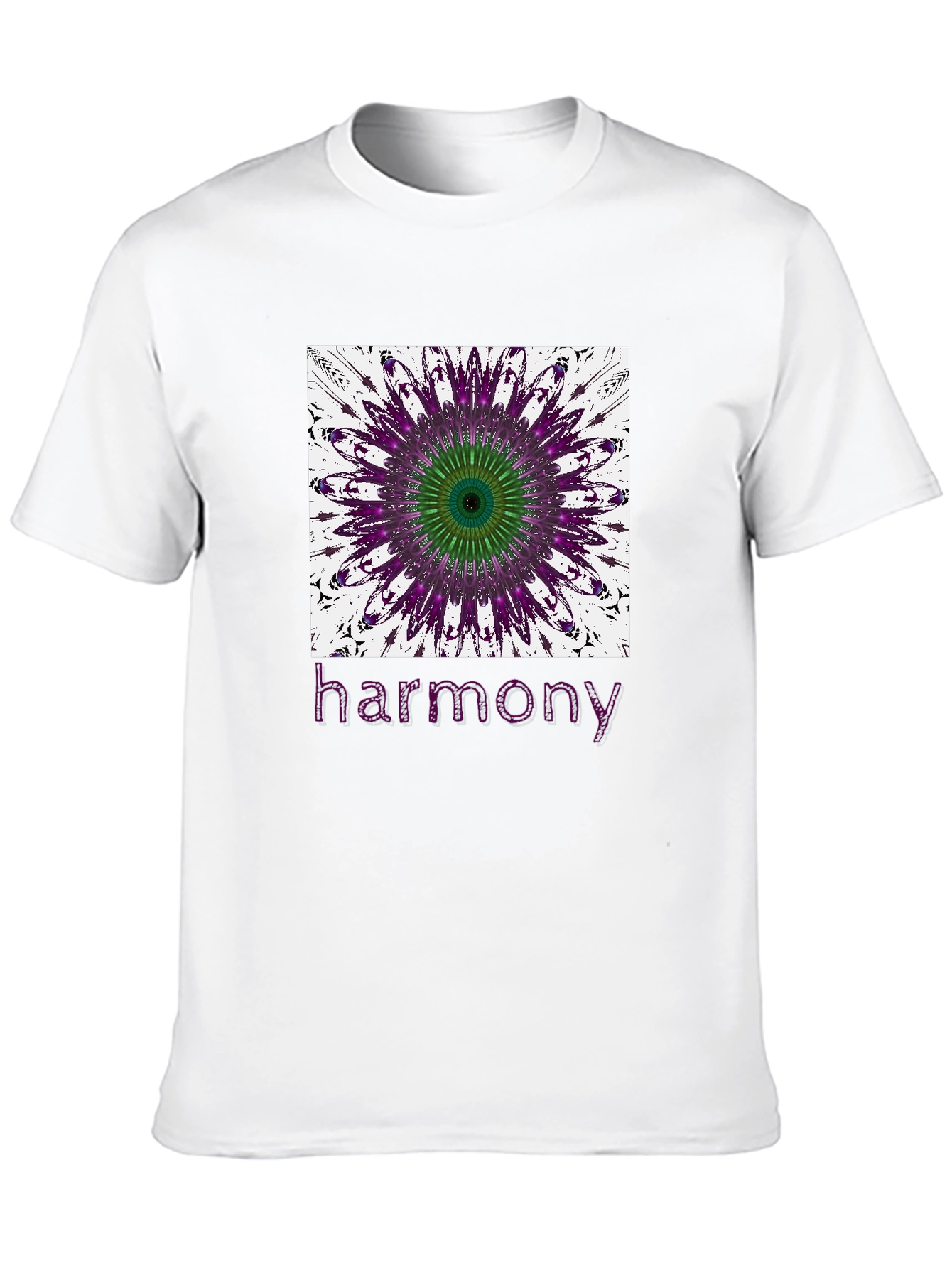 Harmony Mandala Graphic Tee - Stylish Black T-Shirt