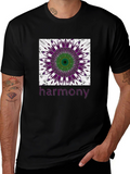Harmony Mandala Graphic Tee - Stylish Black T-Shirt