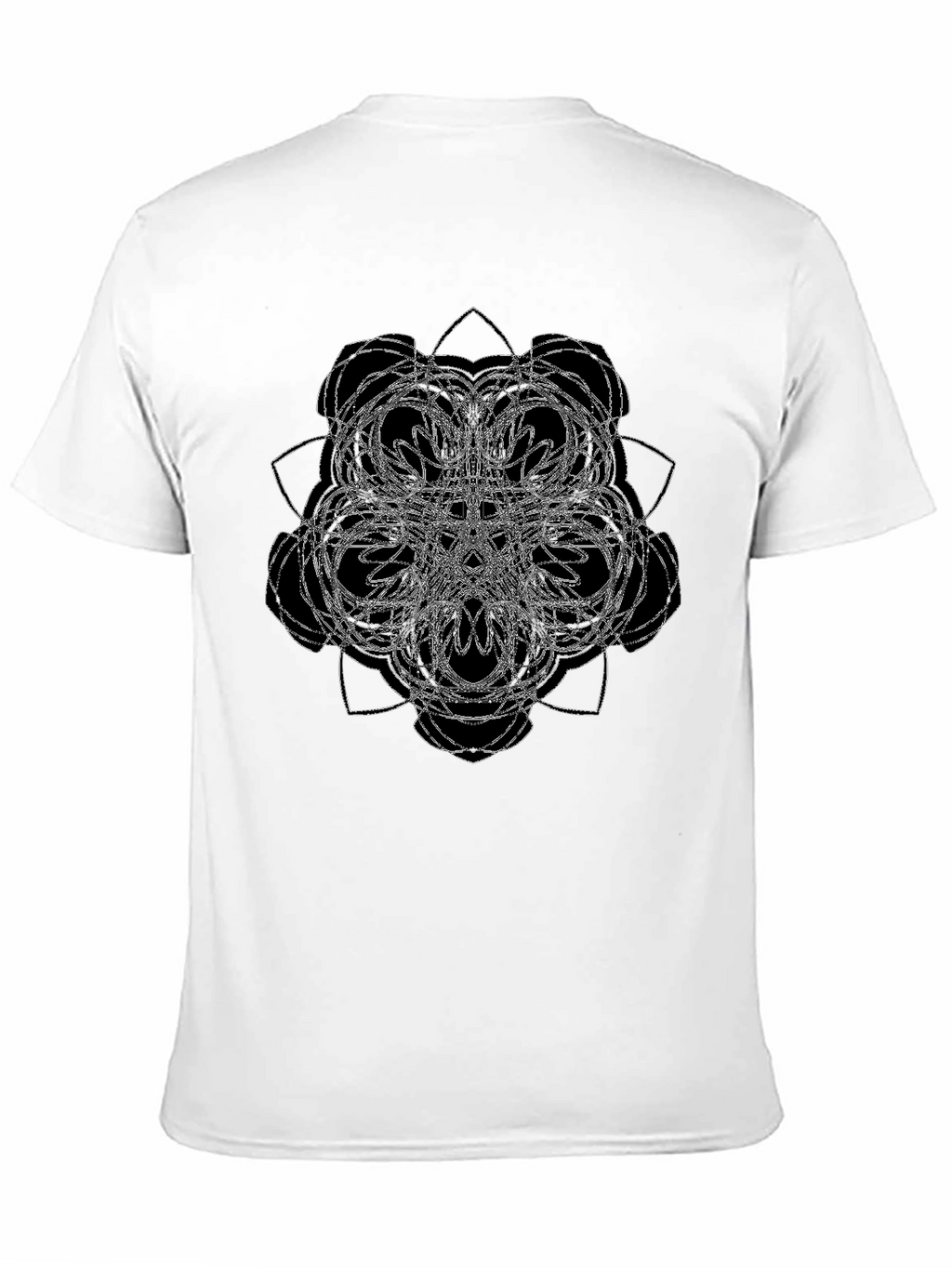Abstract Graphic Black T-Shirt
