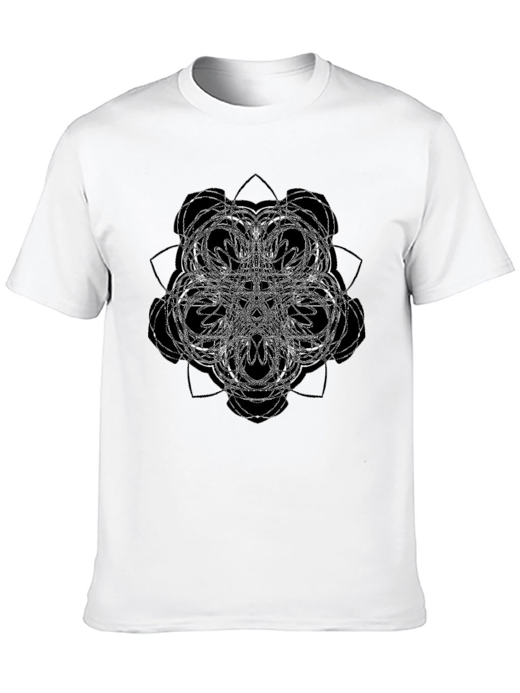 Abstract Graphic Black T-Shirt