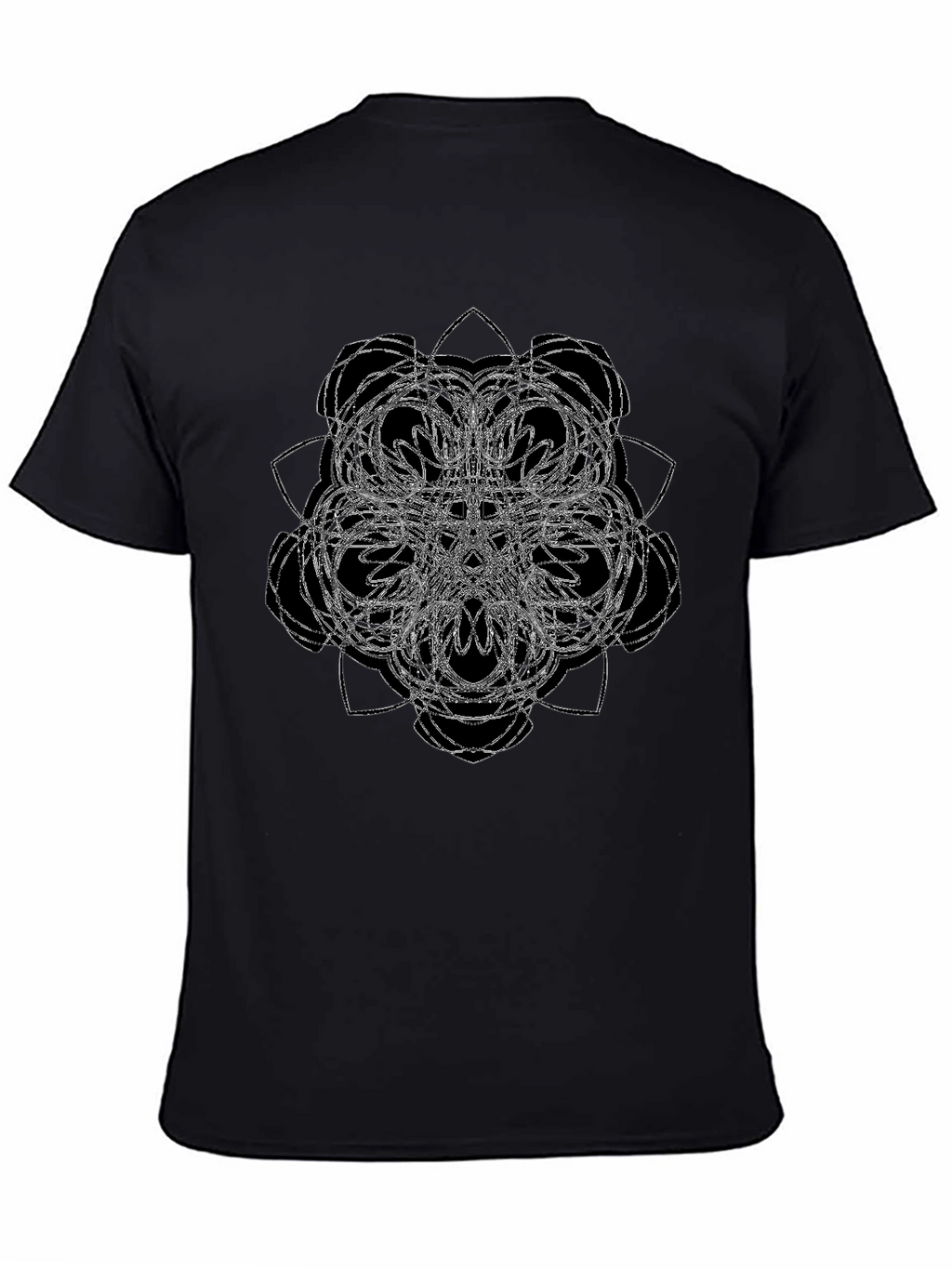 Abstract Graphic Black T-Shirt